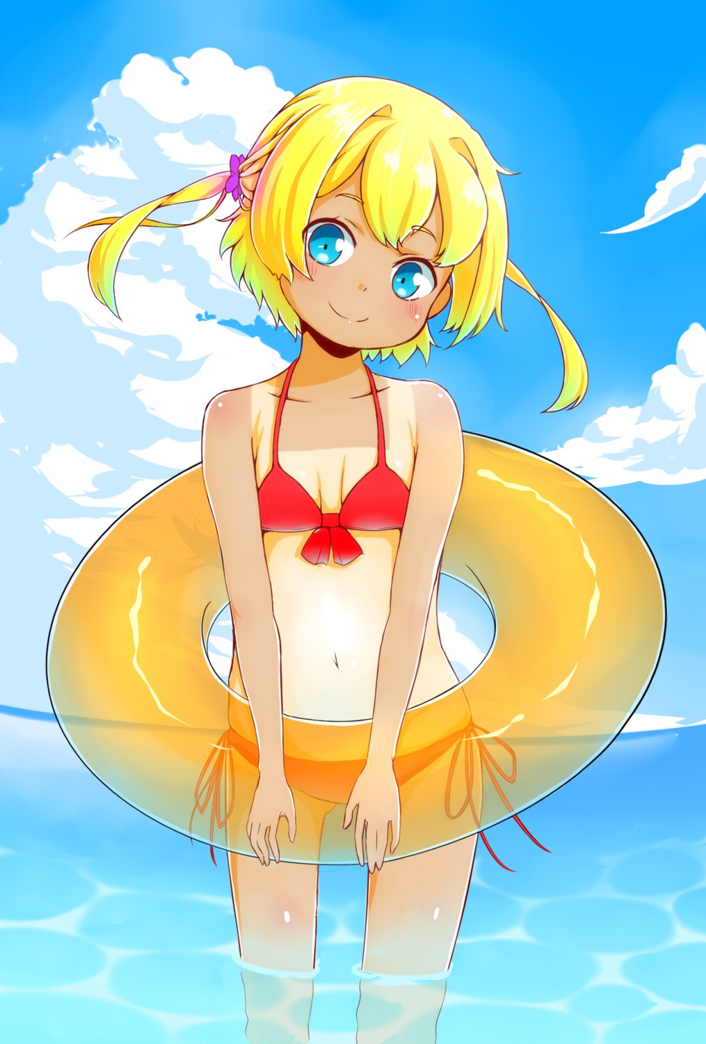bikini, frederica_irving, sekaiju_no_meikyuu, shin_sekaiju_no_meikyuu, swimsuits, tan_lines