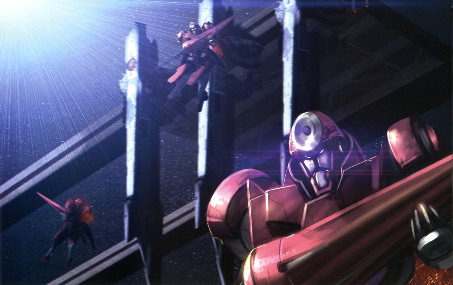 gn-xiii, gundam, gundam_00, landscape, mecha, weapon