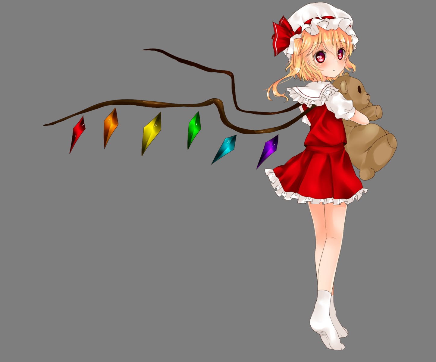 flandre_scarlet, koyashaka, touhou, transparent_png, wings