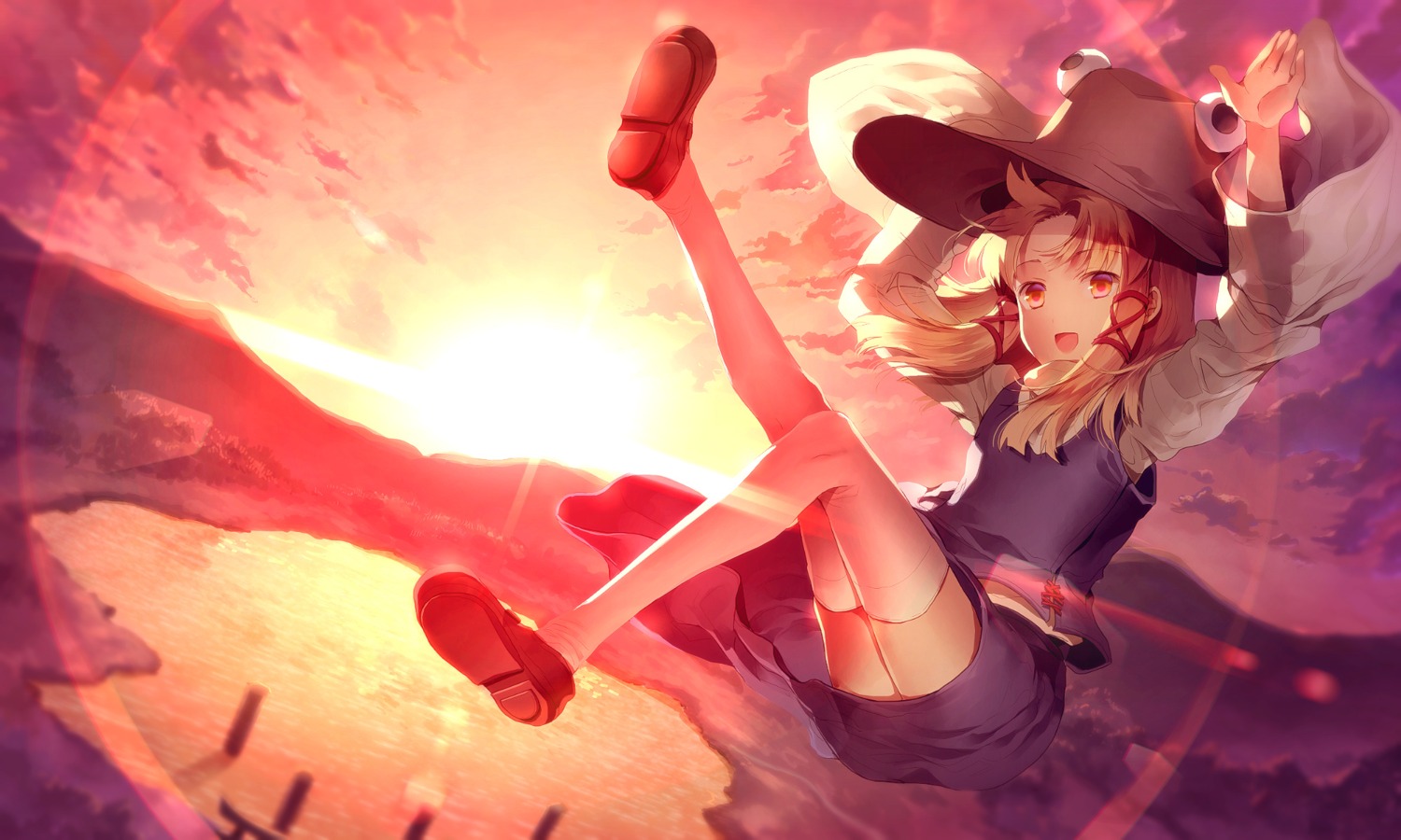 moriya_suwako, sunakumo, thighhighs, touhou