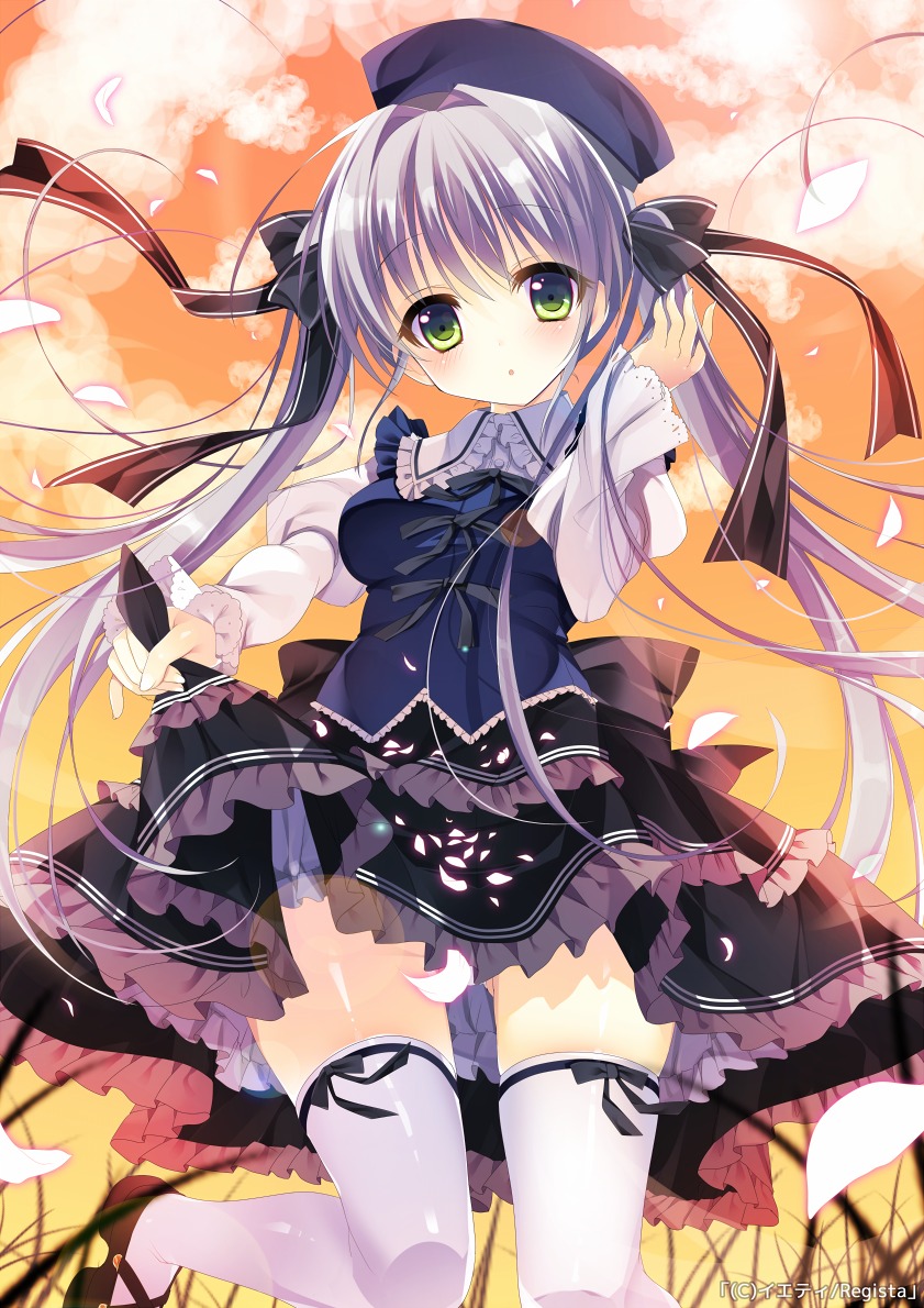 dress, kotono_yuuri, root√double_-before_crime＊after_days-, shiromochi_sakura, thighhighs