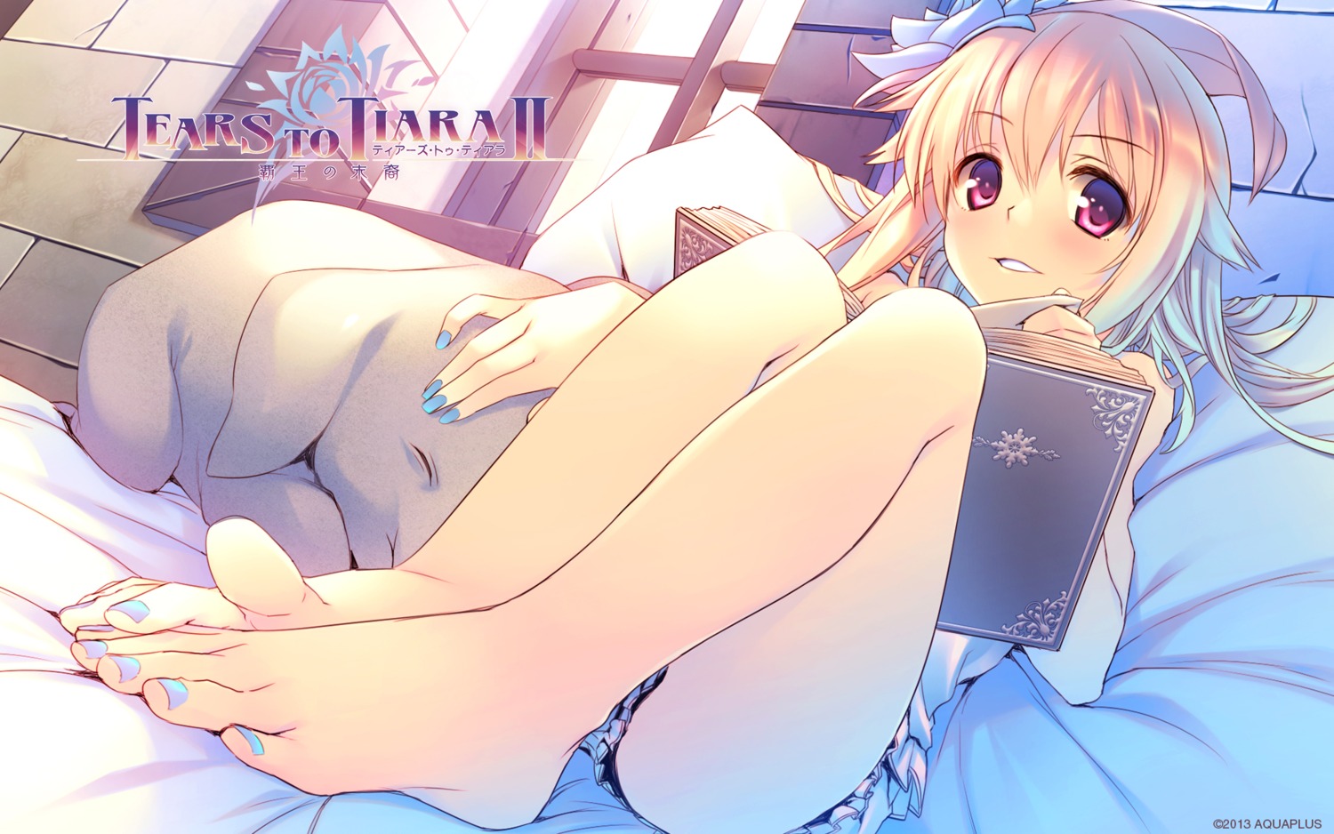 aquaplus, feet, honjou_tatami, pajama, talt, tatami_to_hinoki, tears_to_tiara_ii, wallpaper