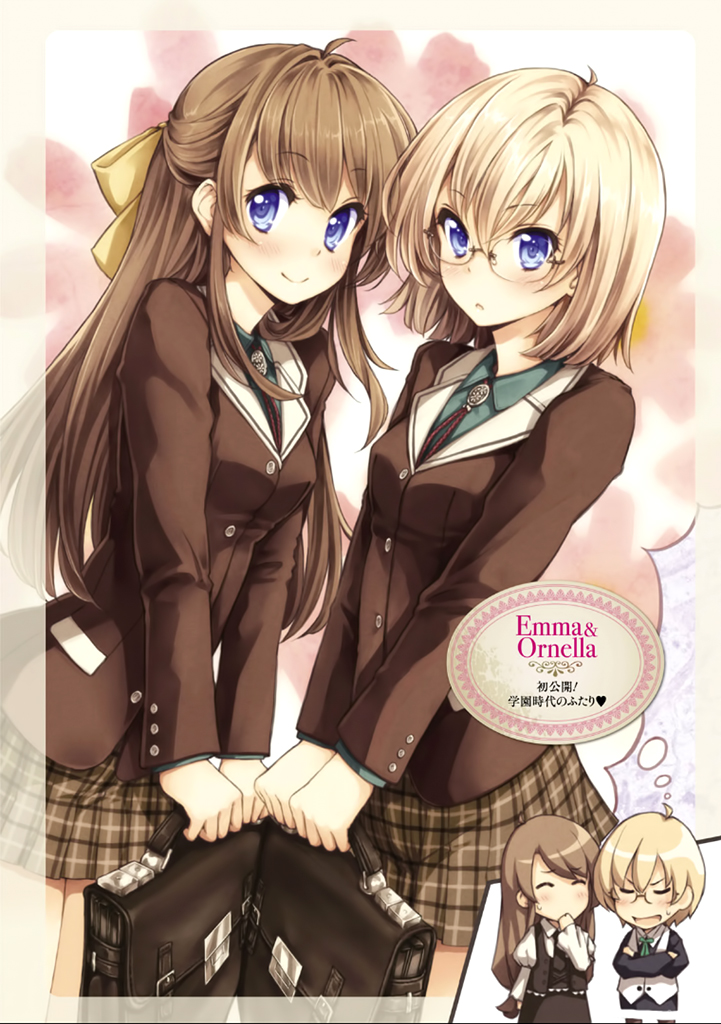 chibi, emma_(komorebi_no_kuni), komorebi_no_kuni, megane, ornella, seifuku, tokunou_shoutarou