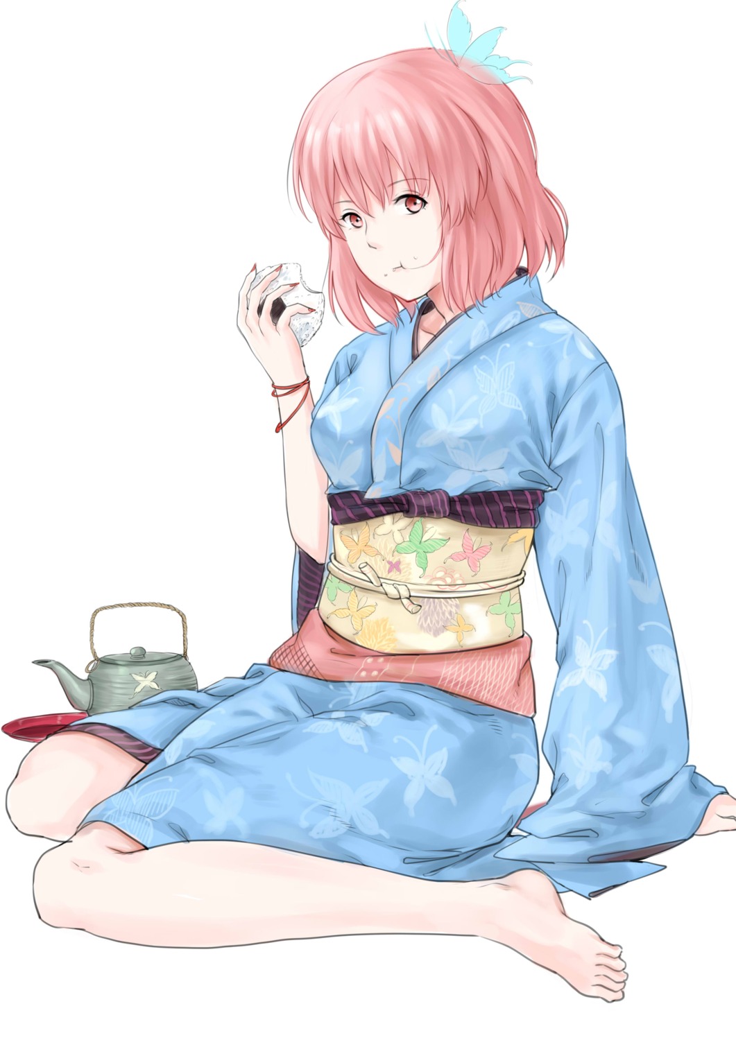 kurohane, saigyouji_yuyuko, touhou