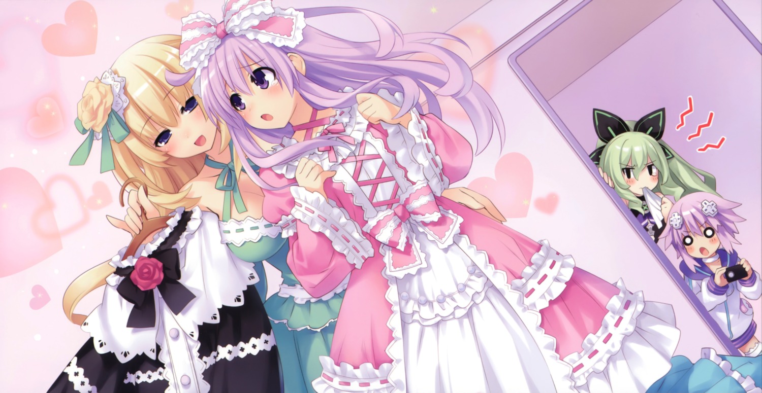 choujigen_game_neptune, choujigen_game_neptune_mk2, compile_heart, gothic_lolita, hakozaki_chika, lolita_fashion, nepgear, neptune, thighhighs, tsunako, vert