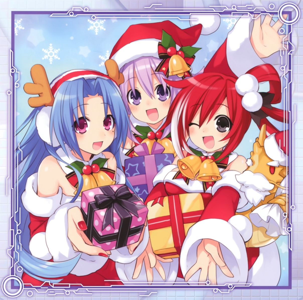 5pb._(choujigen_game_neptune), choujigen_game_neptune, christmas, neptune, red_(choujigen_game_neptune), tsunako