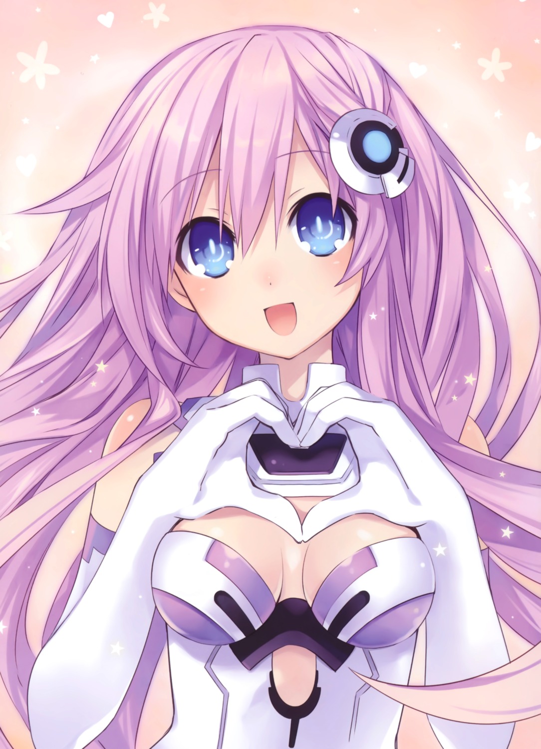 bodysuit, choujigen_game_neptune, choujigen_game_neptune_mk2, cleavage, compile_heart, purple_sister, tsunako