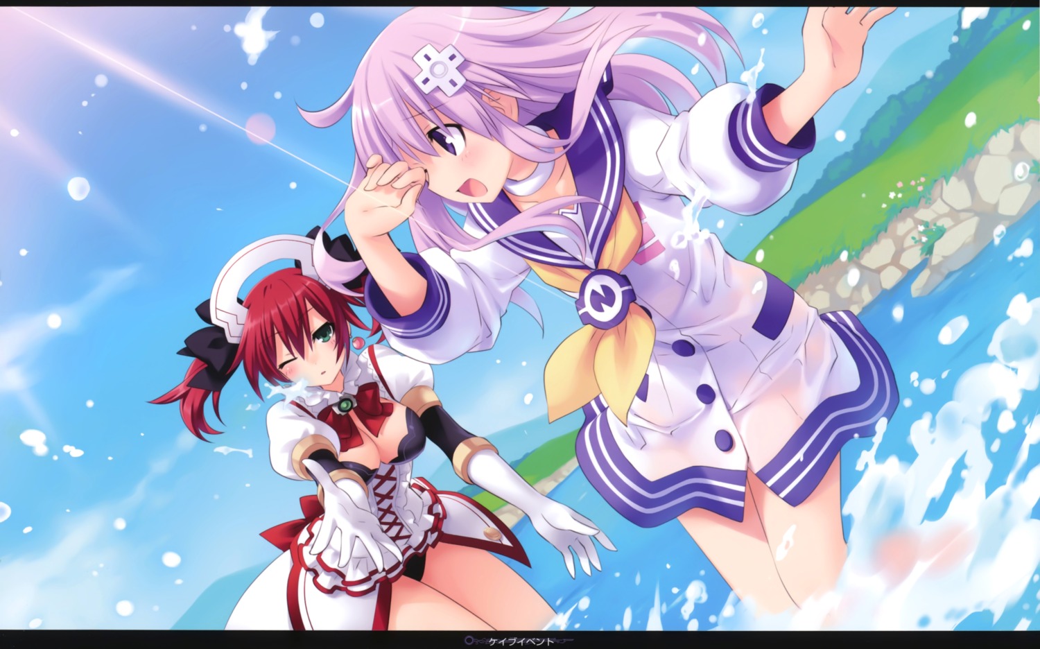 cave_(choujigen_game_neptune), choujigen_game_neptune, choujigen_game_neptune_mk2, cleavage, compile_heart, nepgear, pantsu, see_through