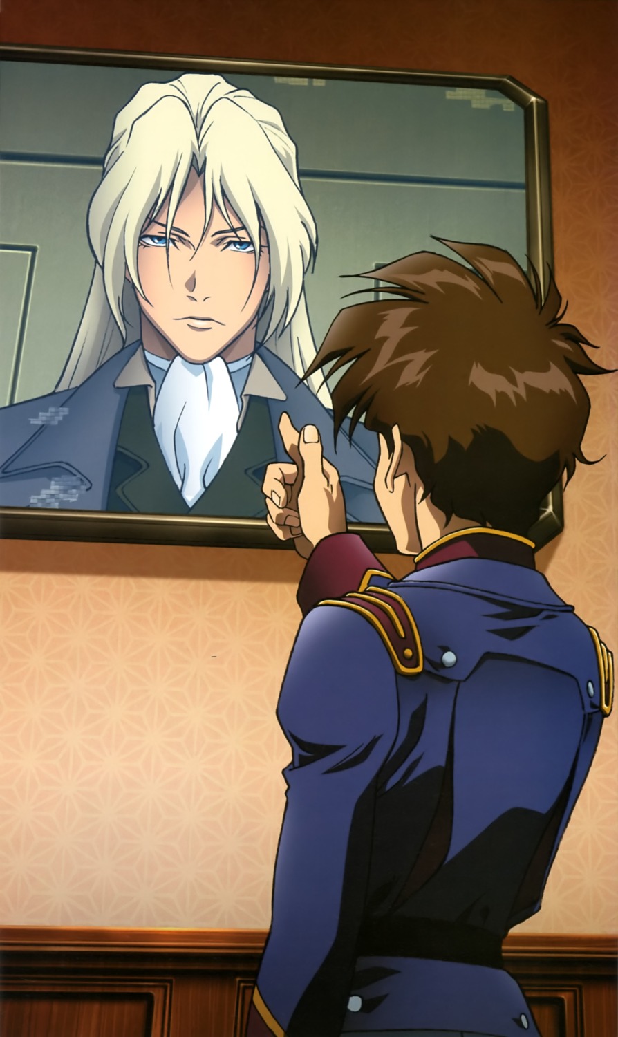 gundam, gundam_wing, heero_yuy, male, uniform, zechs_merquise
