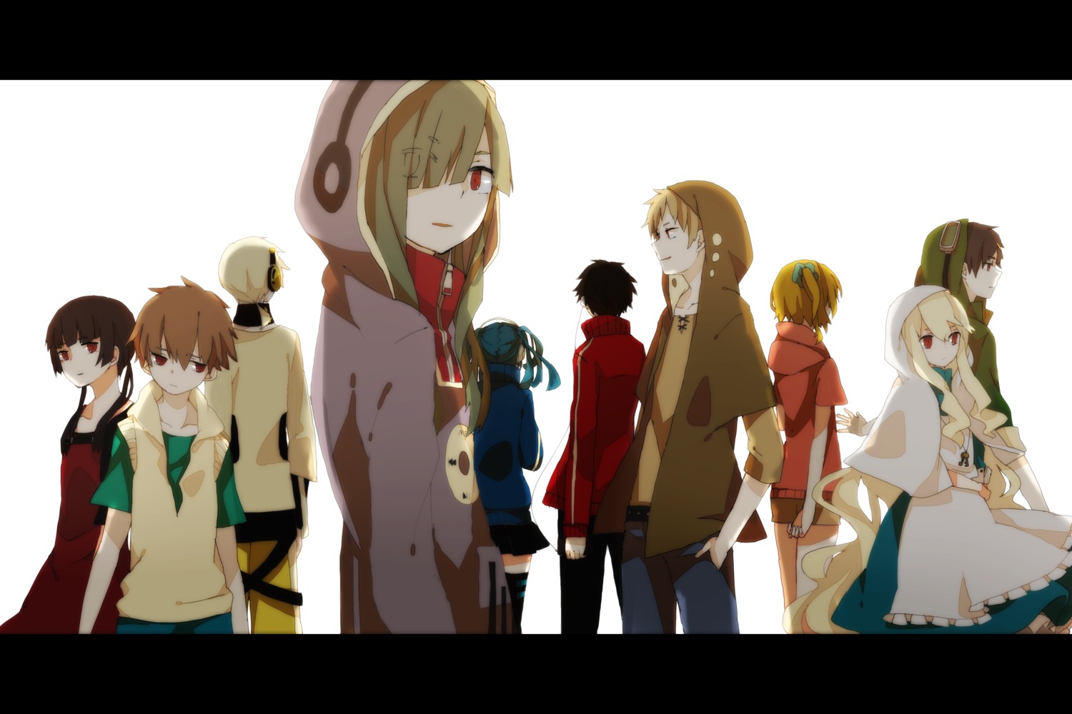 amamiya_hibiya, asahina_hiyori, enomoto_takane, kagerou_project, kano_shuuya, kido_tsubomi, kisaragi_momo, kisaragi_shintarou