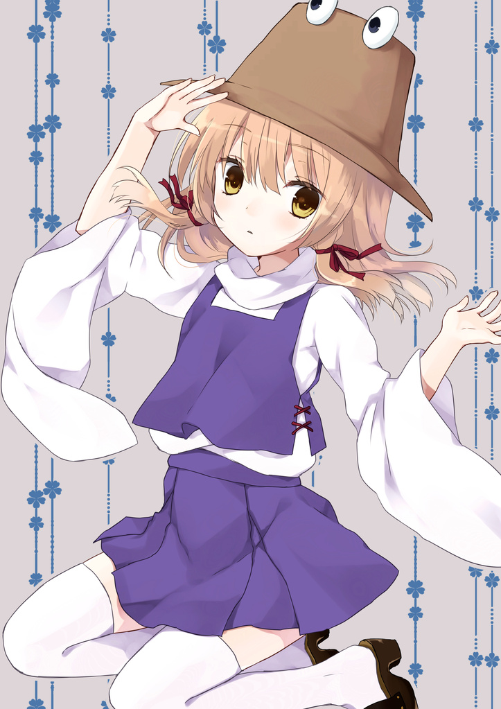 moriya_suwako, purin_jiisan, thighhighs, touhou