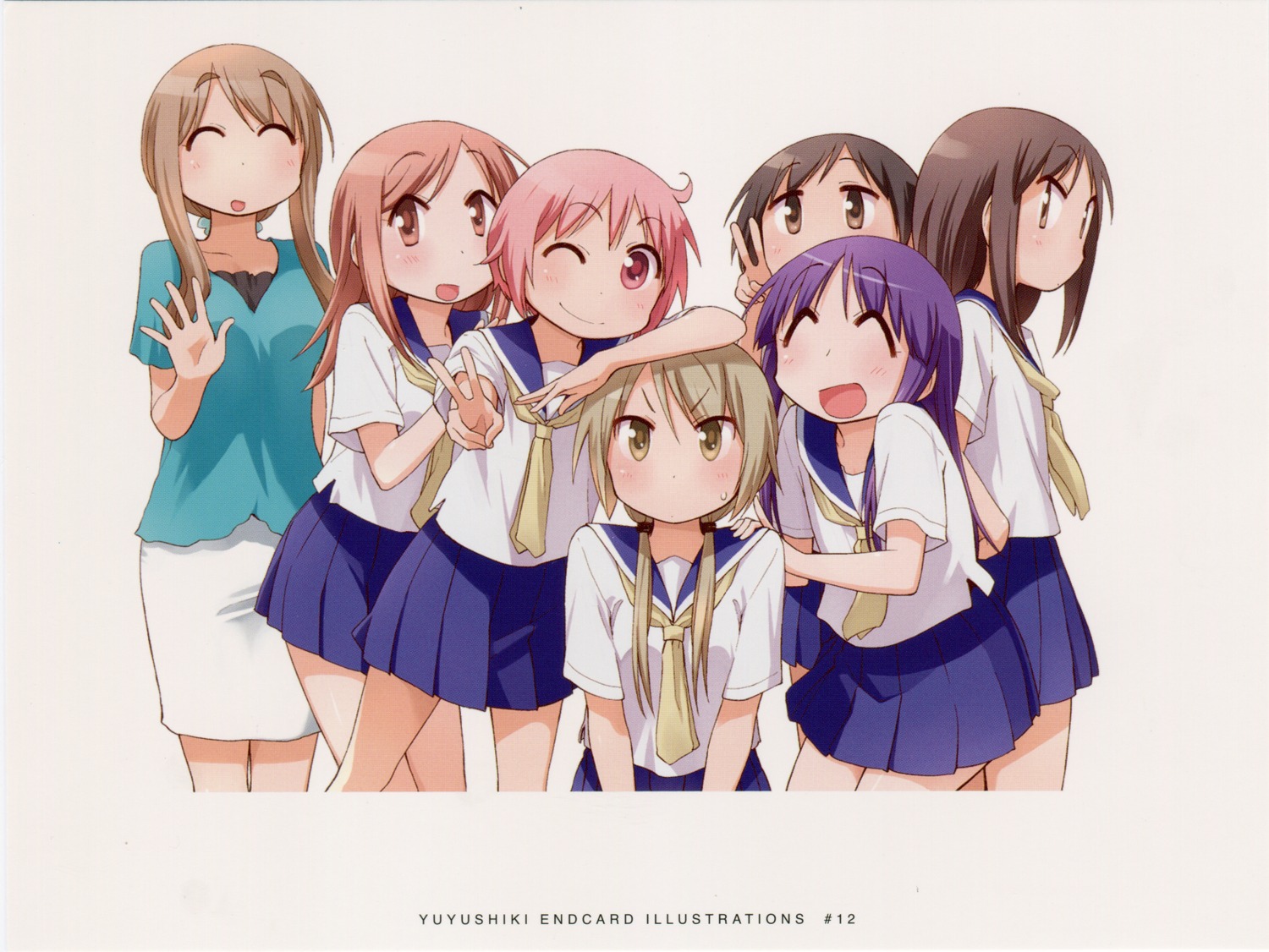 aikawa_chiho, endcard, hasegawa_fumi, hinata_yukari, ichii_yui, matsumoto_yoriko, mikami_komata, nonohara_yuzuko