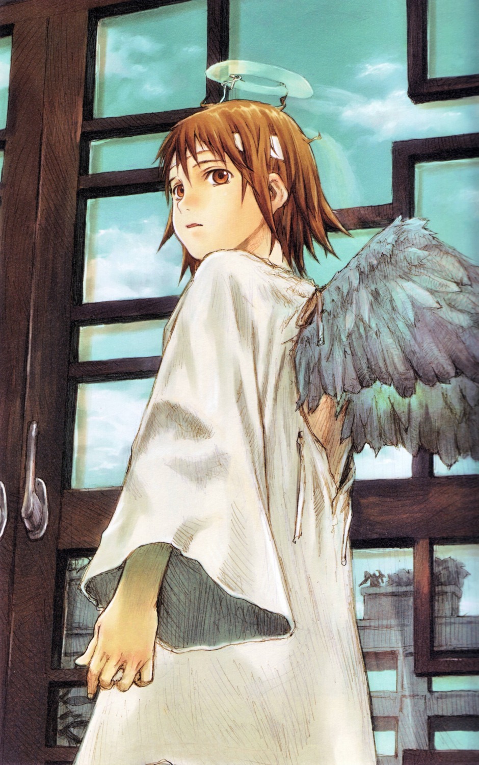 abe_yoshitoshi, haibane_renmei, rakka, wings