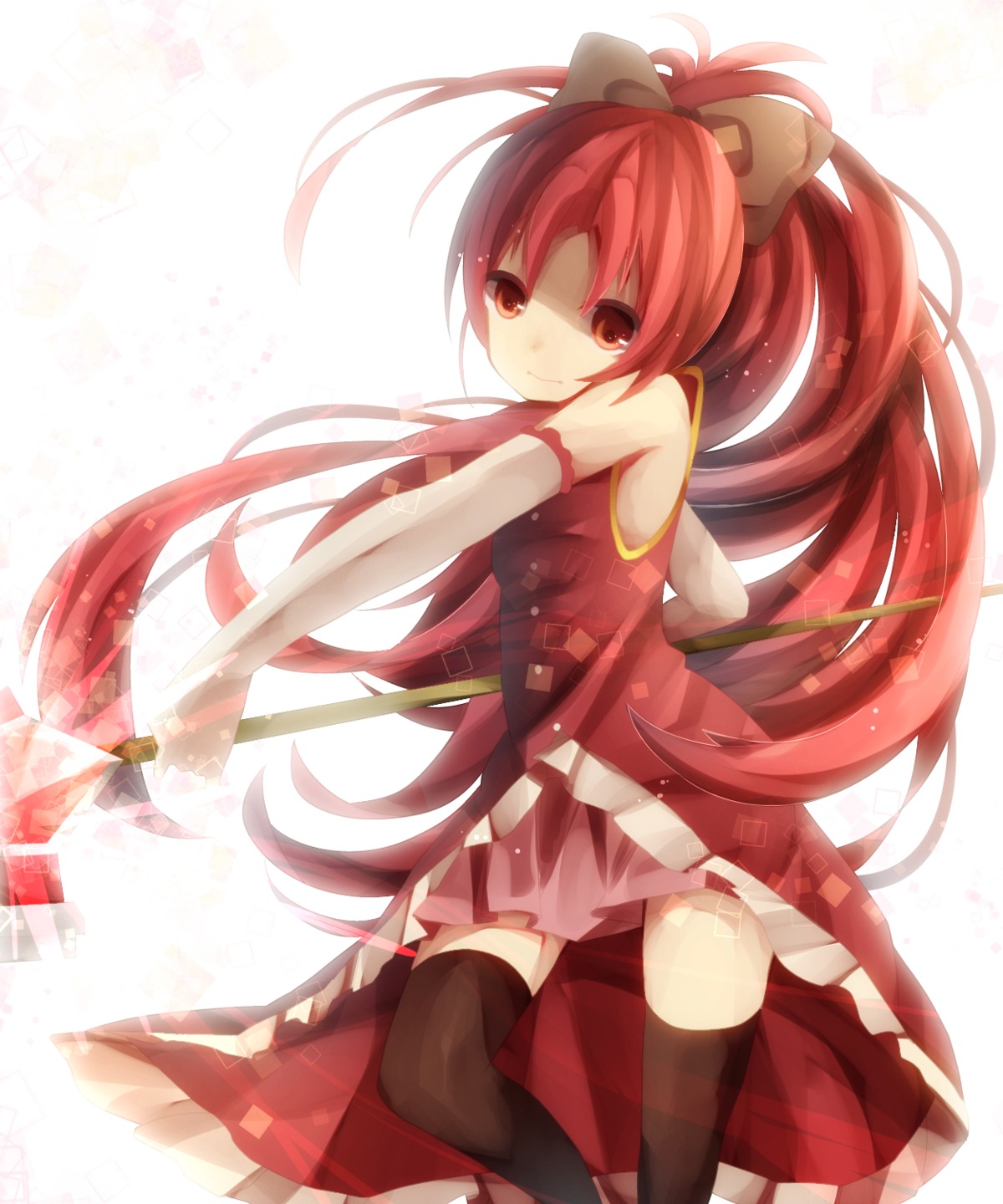 dress, mahou_shoujo_madoka_magica, sakura_kyouko, uiyuzo