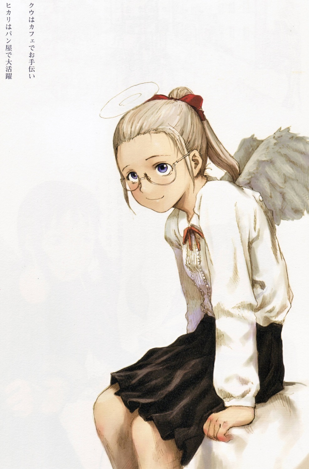 abe_yoshitoshi, haibane_renmei, hikari_(haibane_renmei), megane