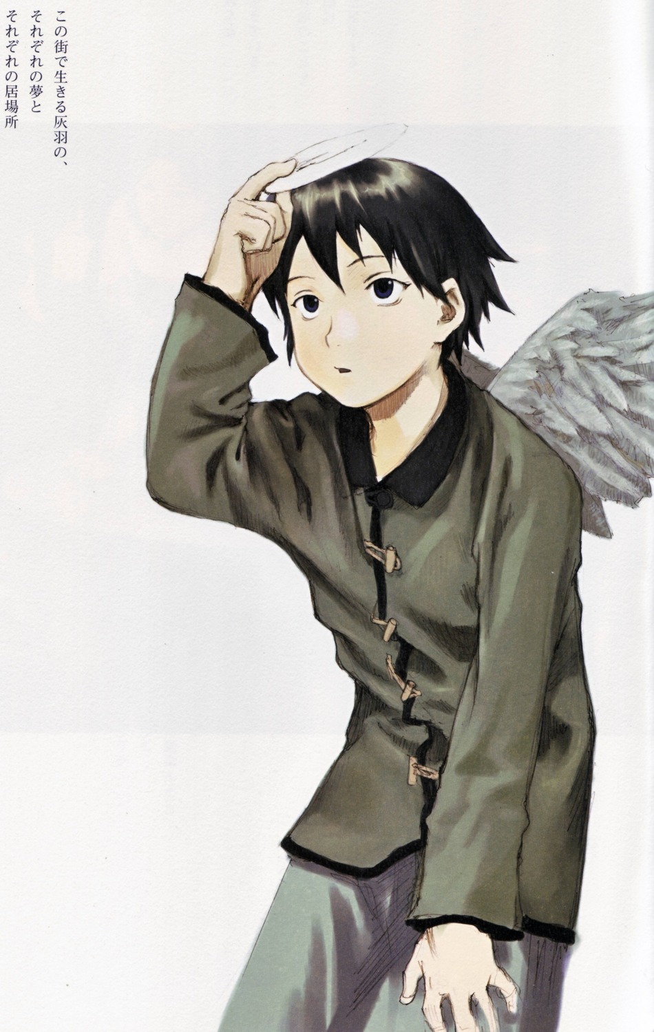 abe_yoshitoshi, haibane_renmei, kana_(haibane_renmei), wings