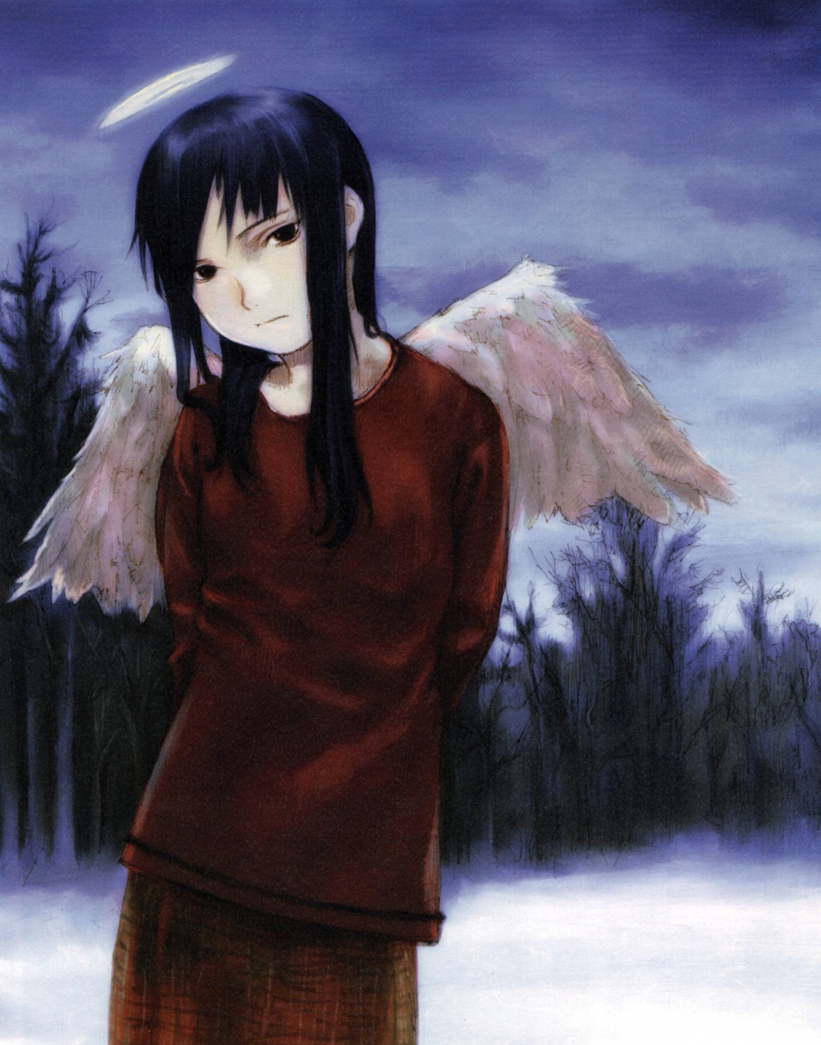 abe_yoshitoshi, haibane_renmei, reki_(haibane_renmei), wings