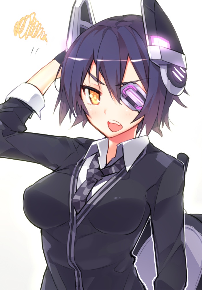 blue_vert, eyepatch, kantai_collection, tenryuu_(kancolle)