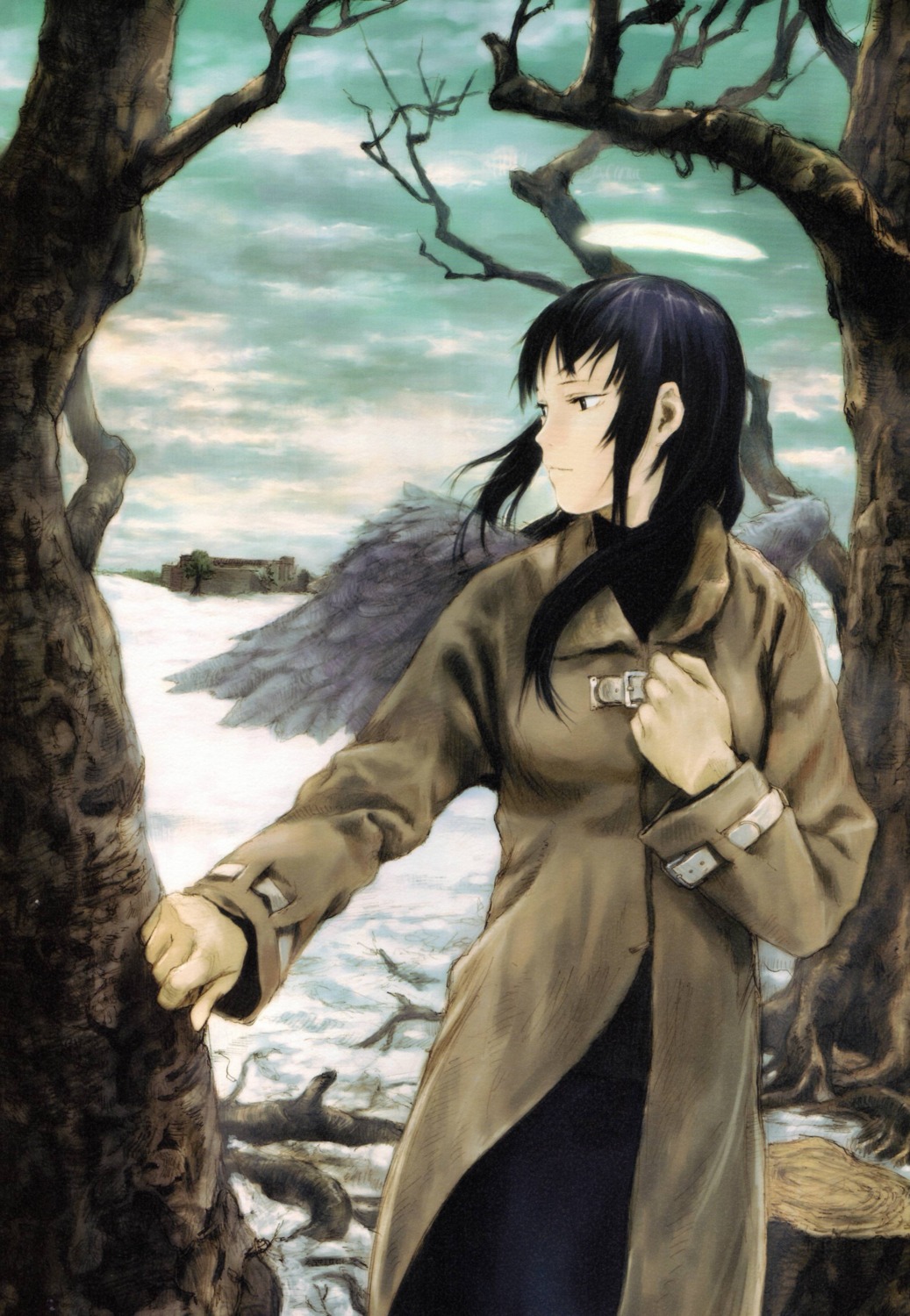 abe_yoshitoshi, haibane_renmei, reki_(haibane_renmei), wings