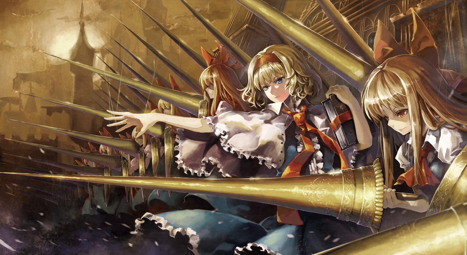 alice_margatroid, tomasu, touhou, weapon