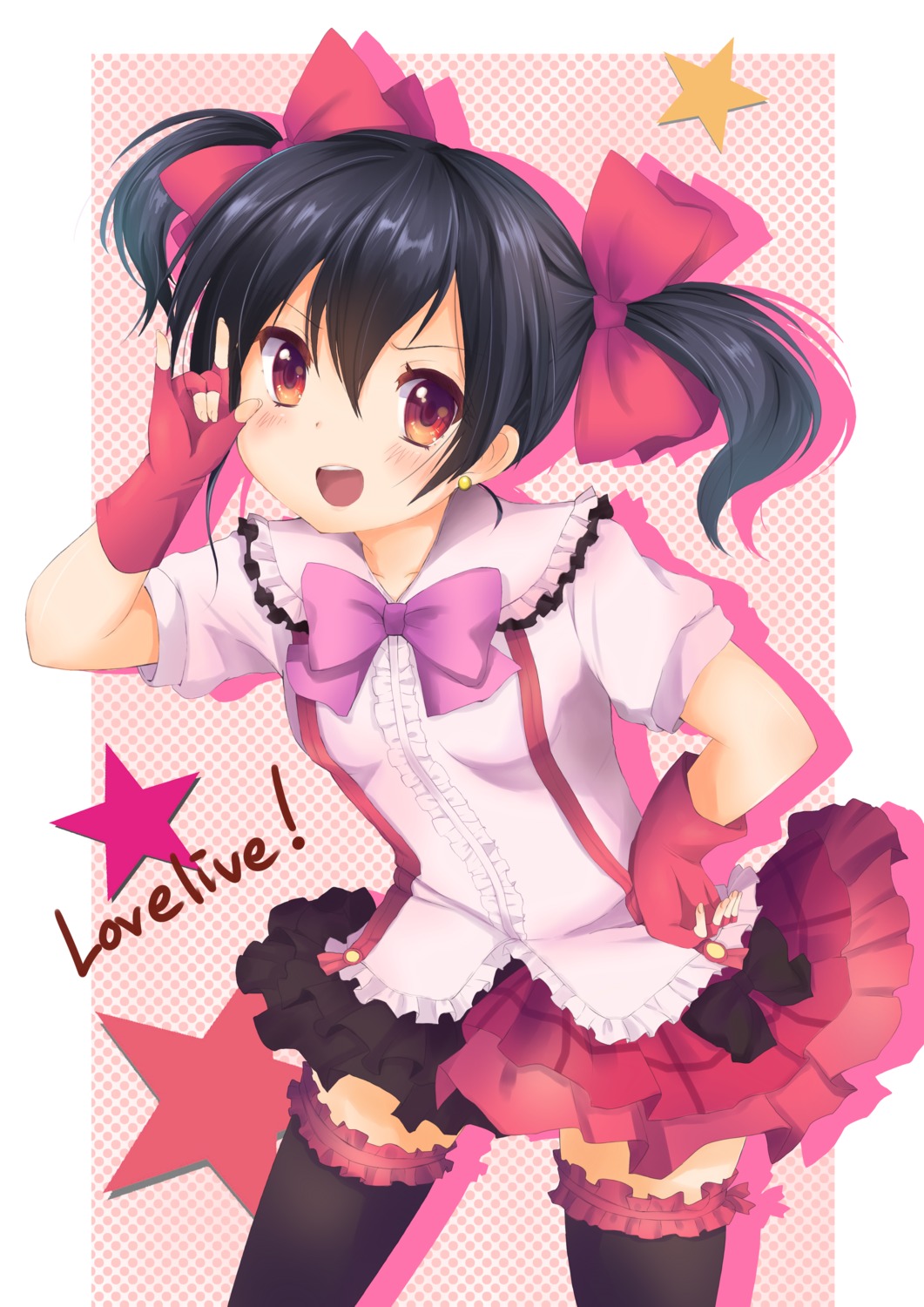 garter, love_live!, love_live!_(series), thighhighs, yazawa_nico, ying_ye_mao