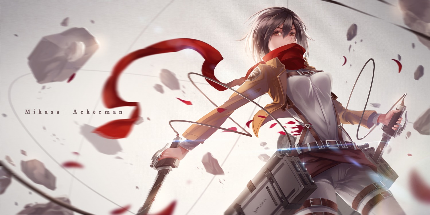 aixuan, mikasa_ackerman, shingeki_no_kyojin, sword, uniform