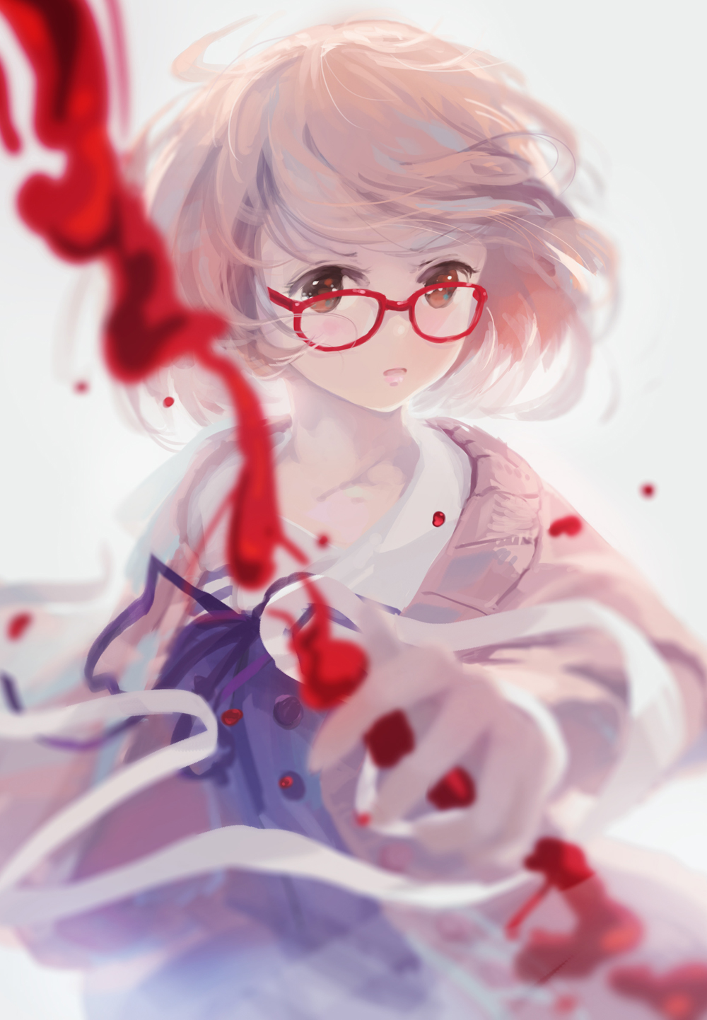 jq, kuriyama_mirai, kyoukai_no_kanata, megane