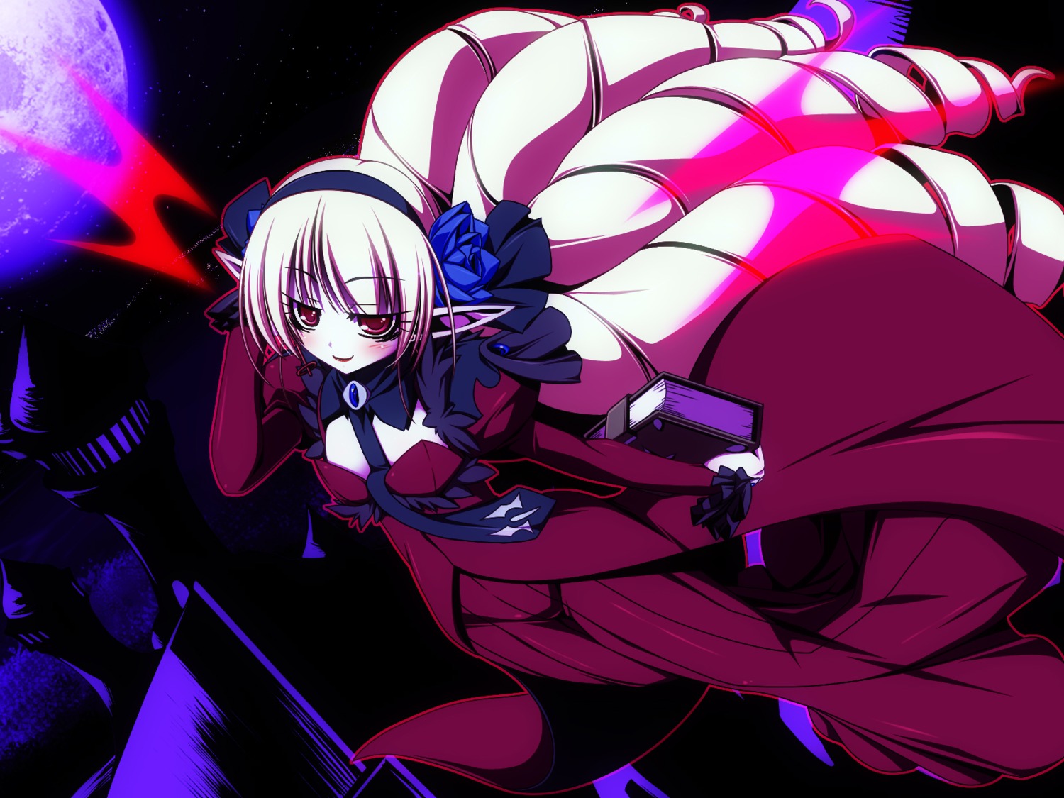 dualtail, elf, pointy_ears, venus_blood, venusblood_-gaia-, wallpaper