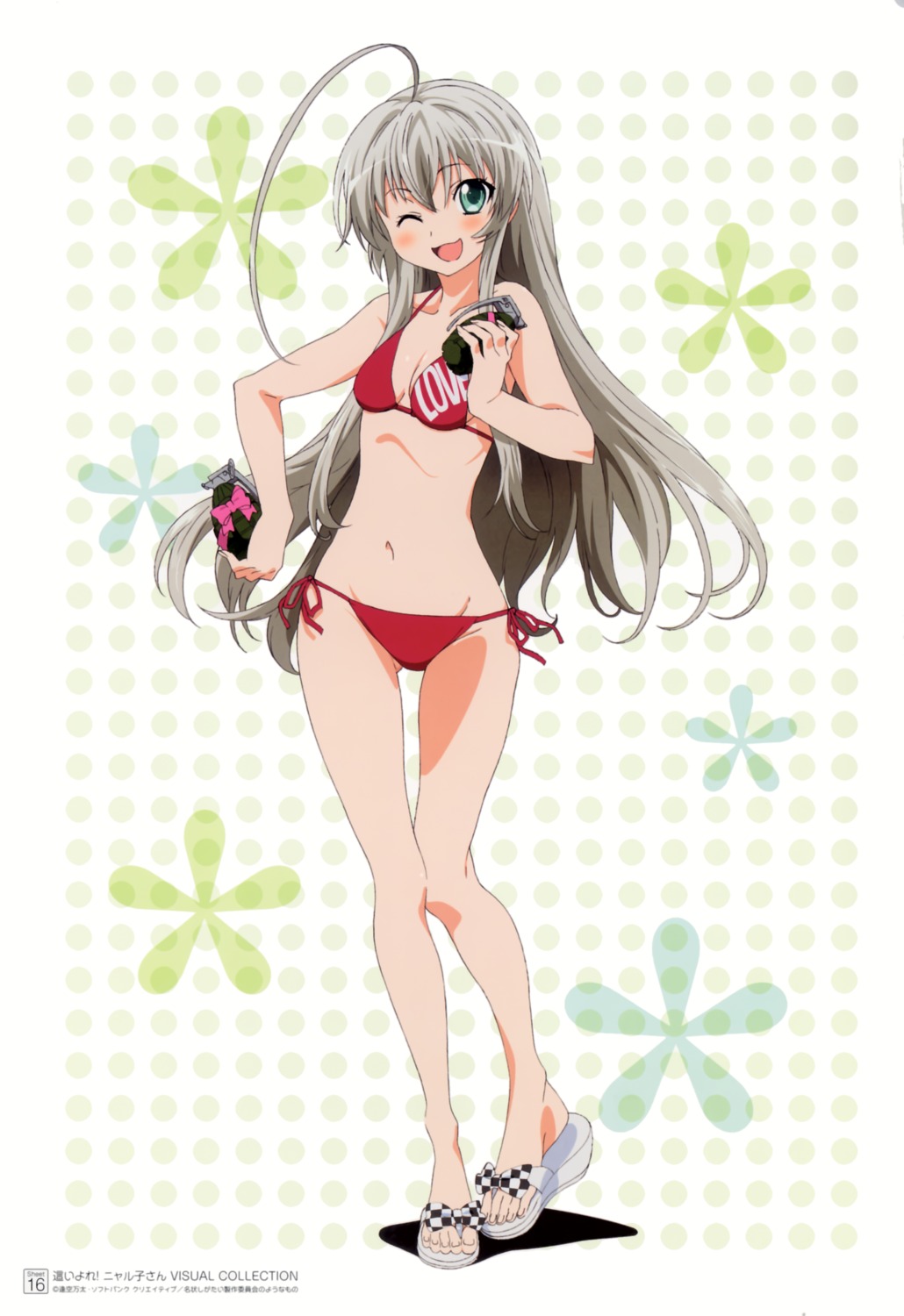 bikini, haiyore!_nyaruko-san, nyaruko, swimsuits