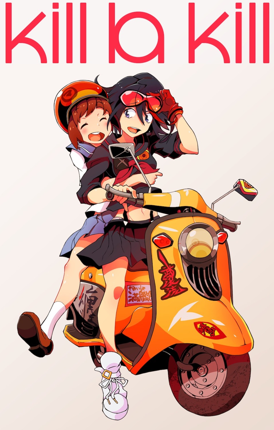kill_la_kill, mankanshoku_mako, matoi_ryuuko, rinta, seifuku, senketsu
