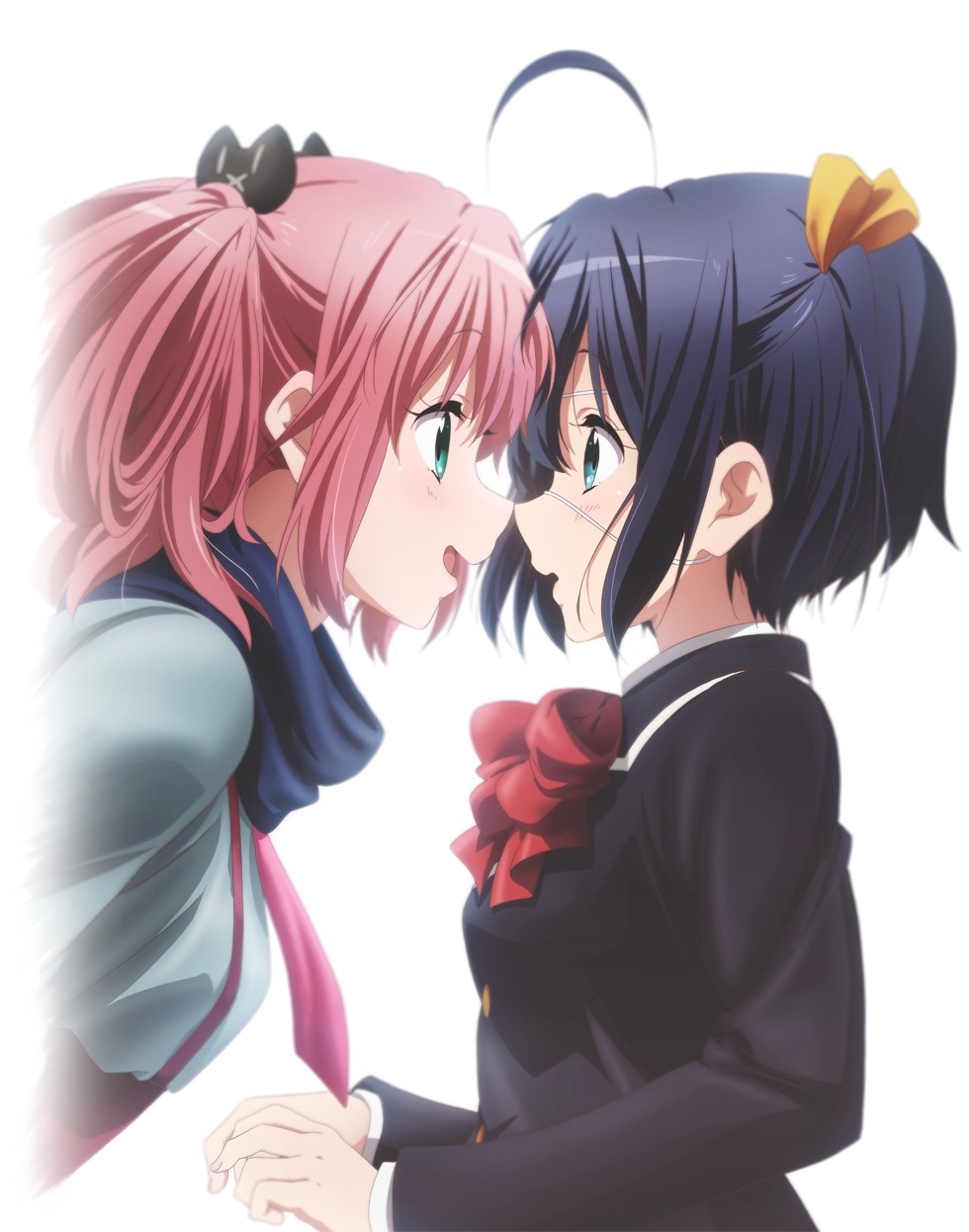 chuunibyou_demo_koi_ga_shitai!, eyepatch, seifuku, shichimiya_satone, takanashi_rikka