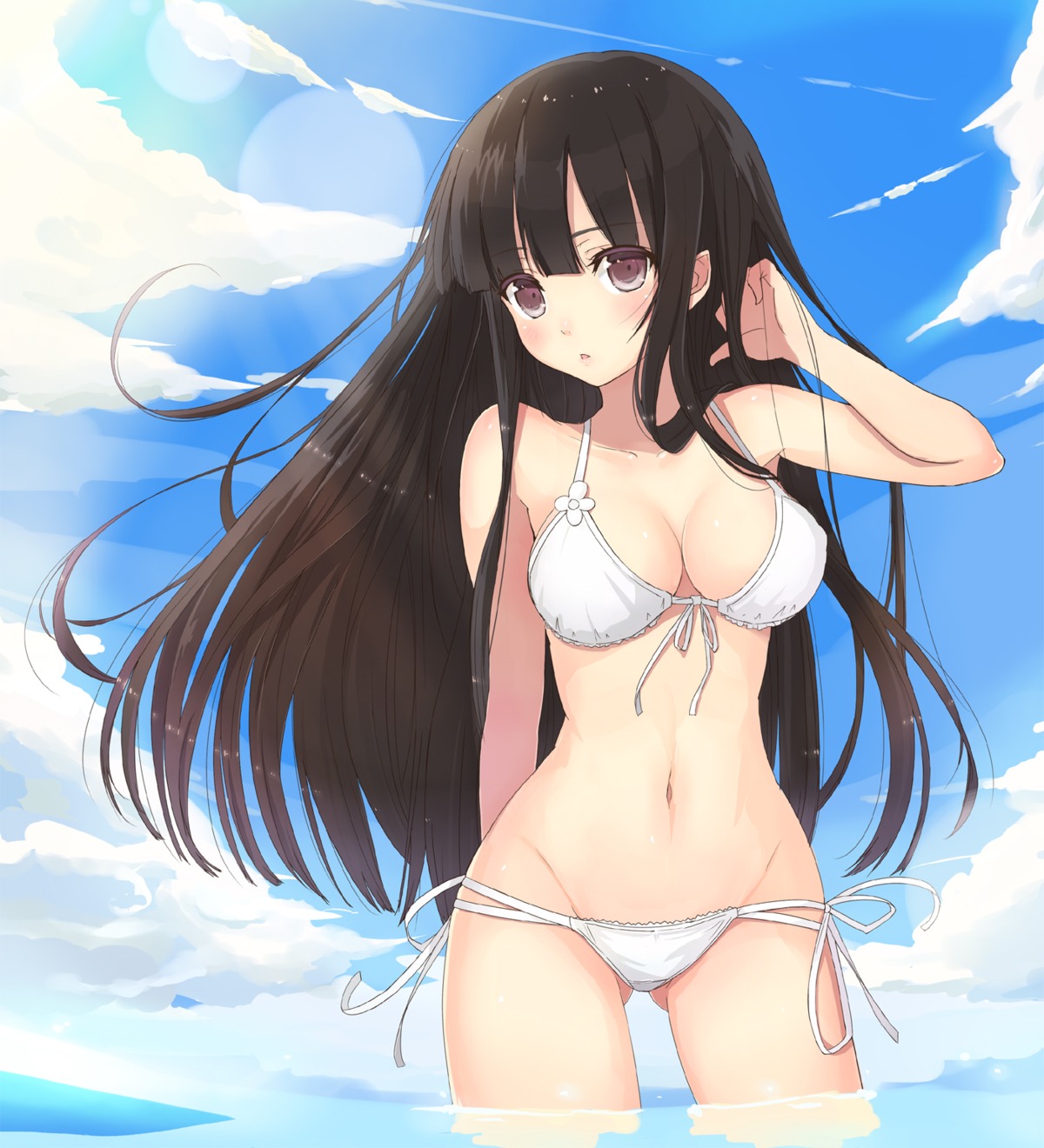 bikini, cleavage, kagerou, swimsuits