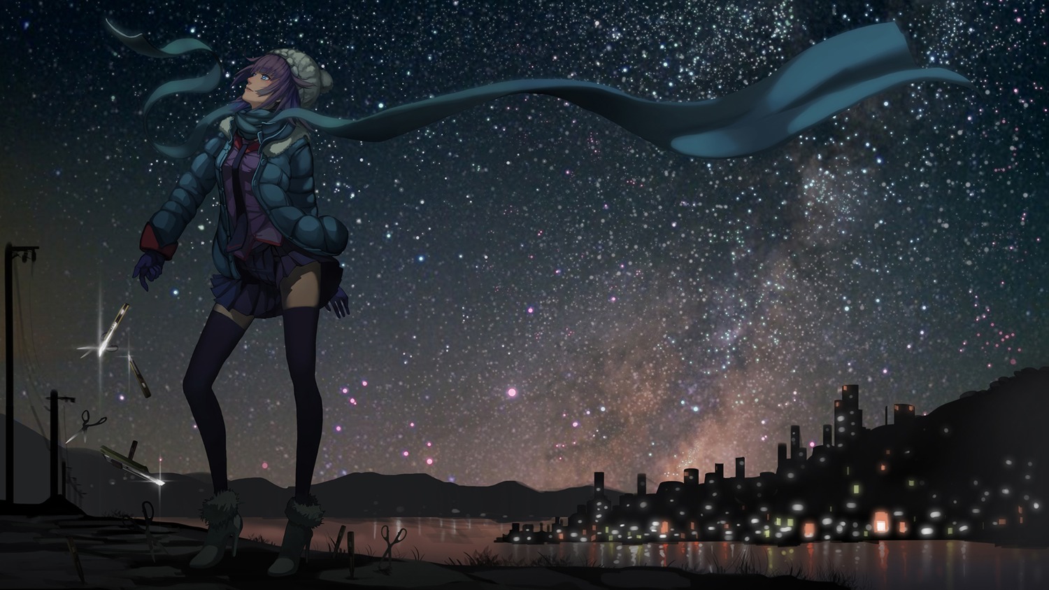 bakemonogatari, madyy, monogatari_(series), senjougahara_hitagi, thighhighs