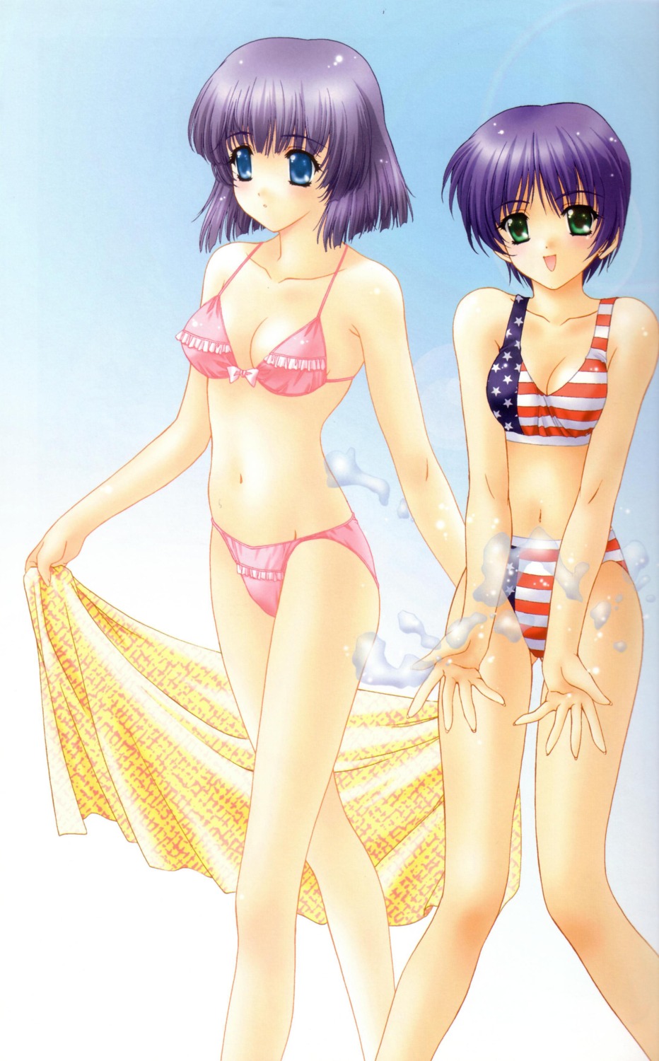 amagi_miyu, bikini, kimizuka_aoi, love_songs, mizuki_yuka, swimsuits