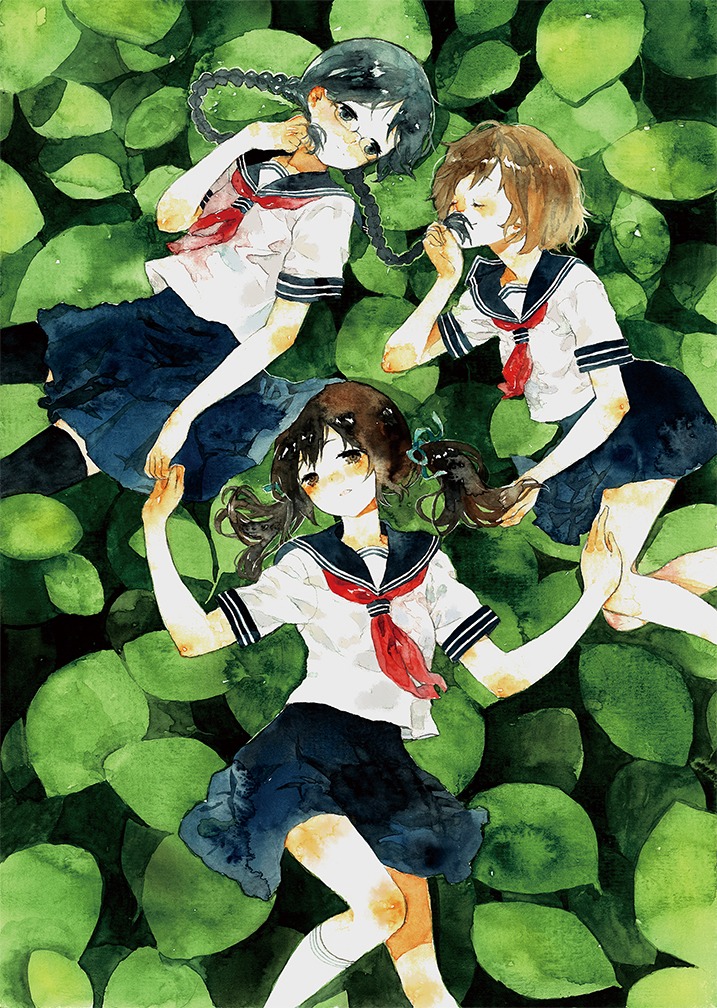 megane, moekon, seifuku, thighhighs