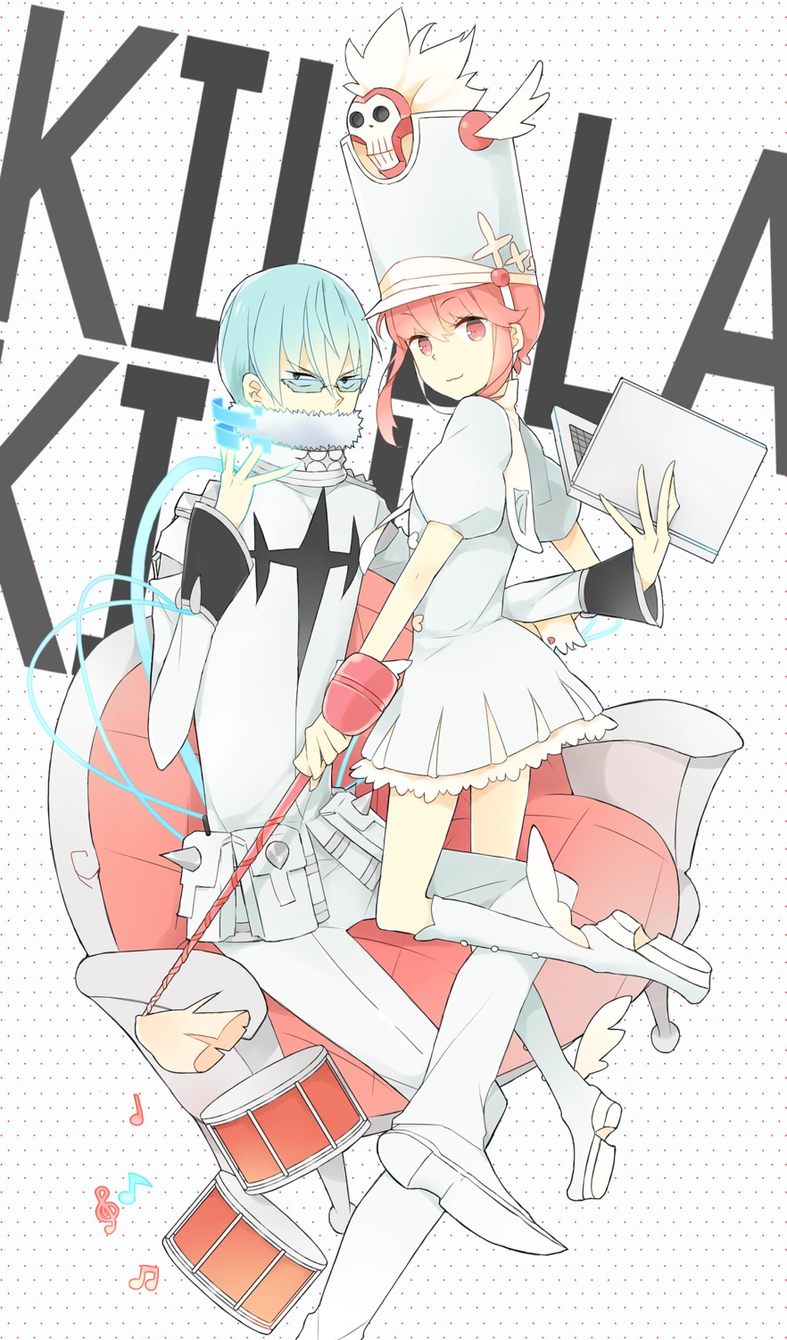 inumuta_houka, jakuzure_nonon, kill_la_kill, megane, tashite