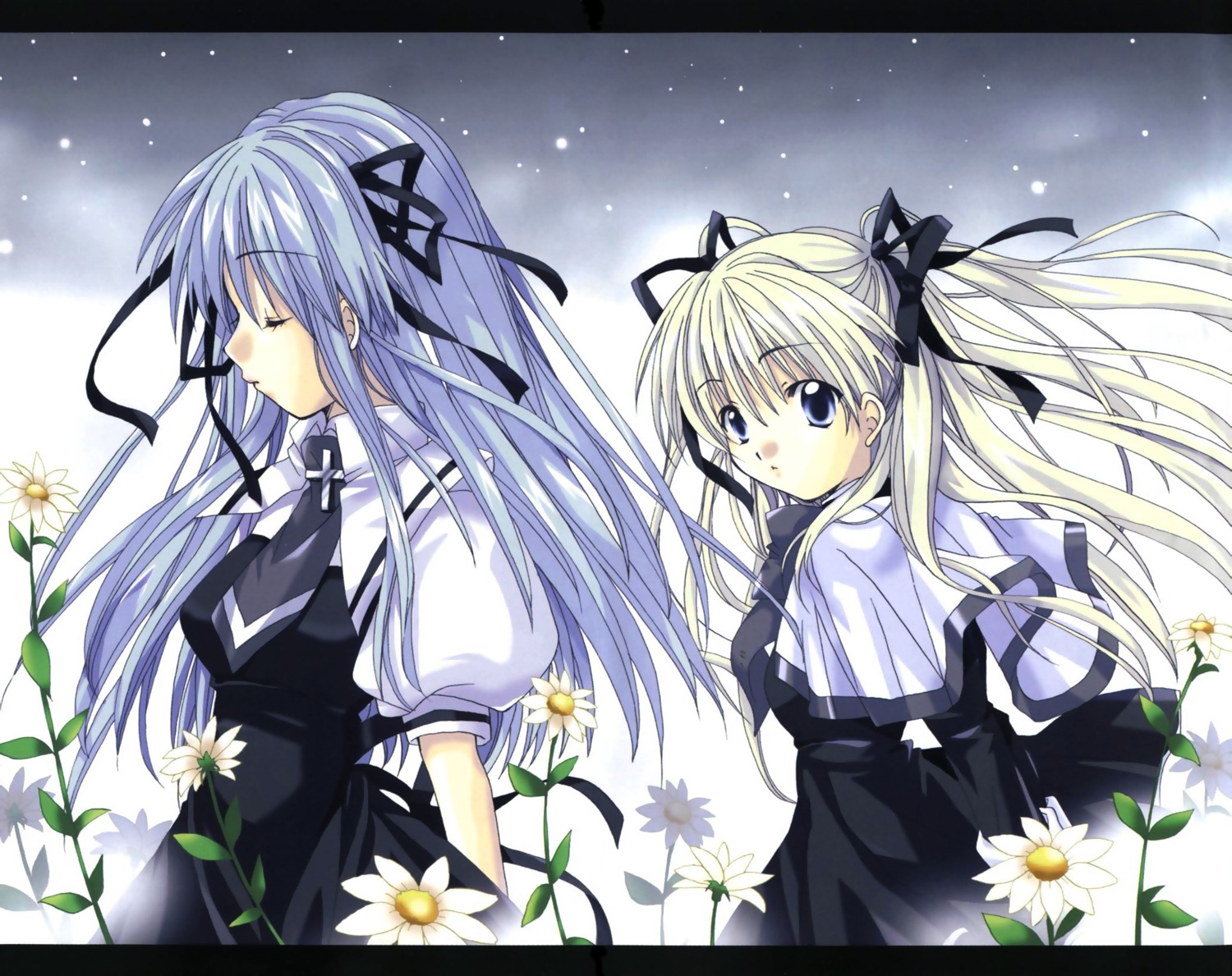air, crossover, izumi_rei, kanon, sawatari_makoto, seifuku, toono_minagi