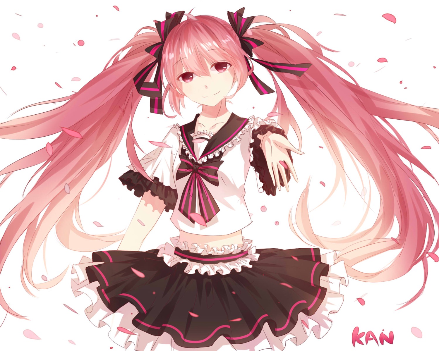 hatsune_miku, kan_yong, sakura_miku, seifuku, vocaloid