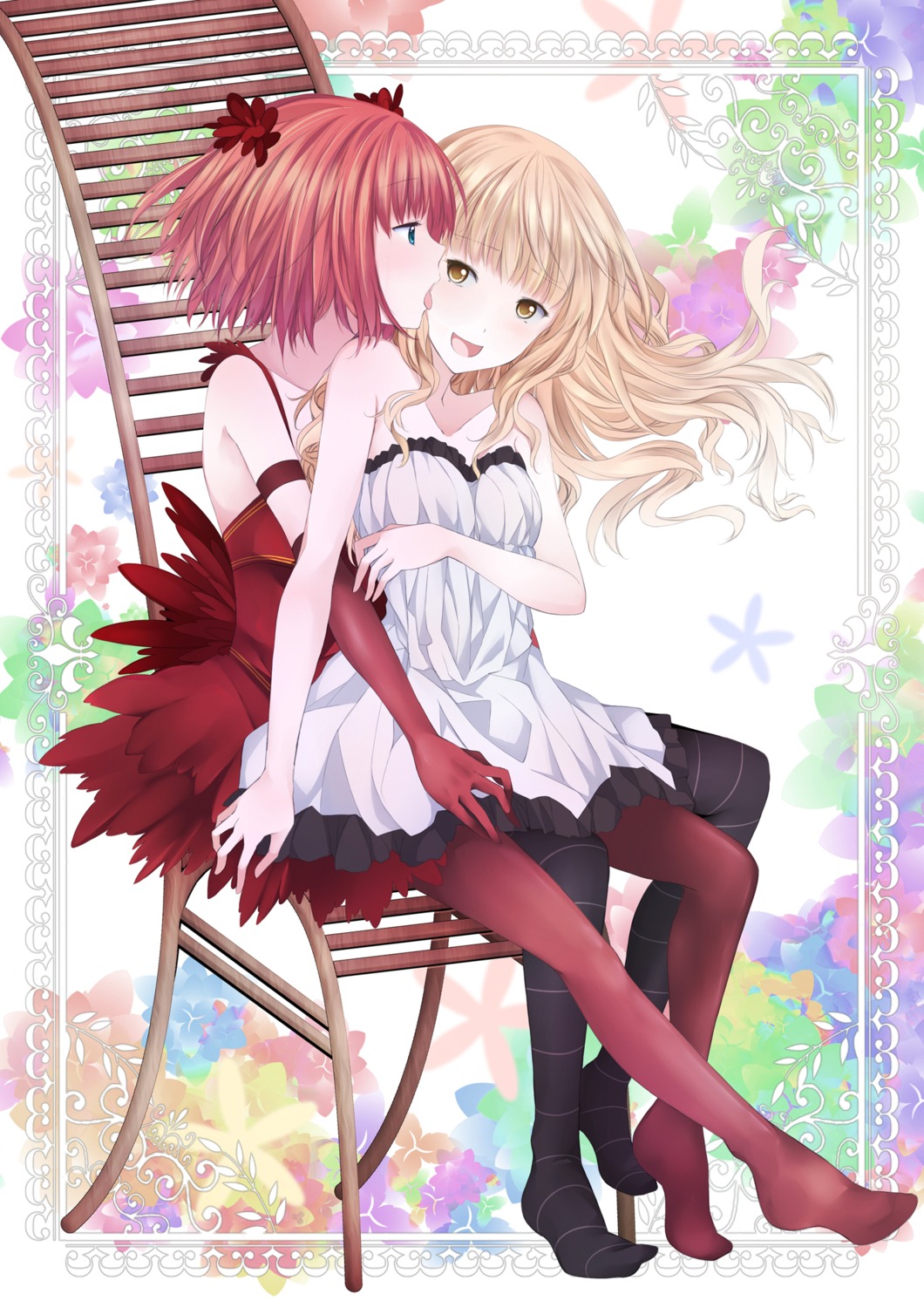 dress, etafai, pantyhose, yuri