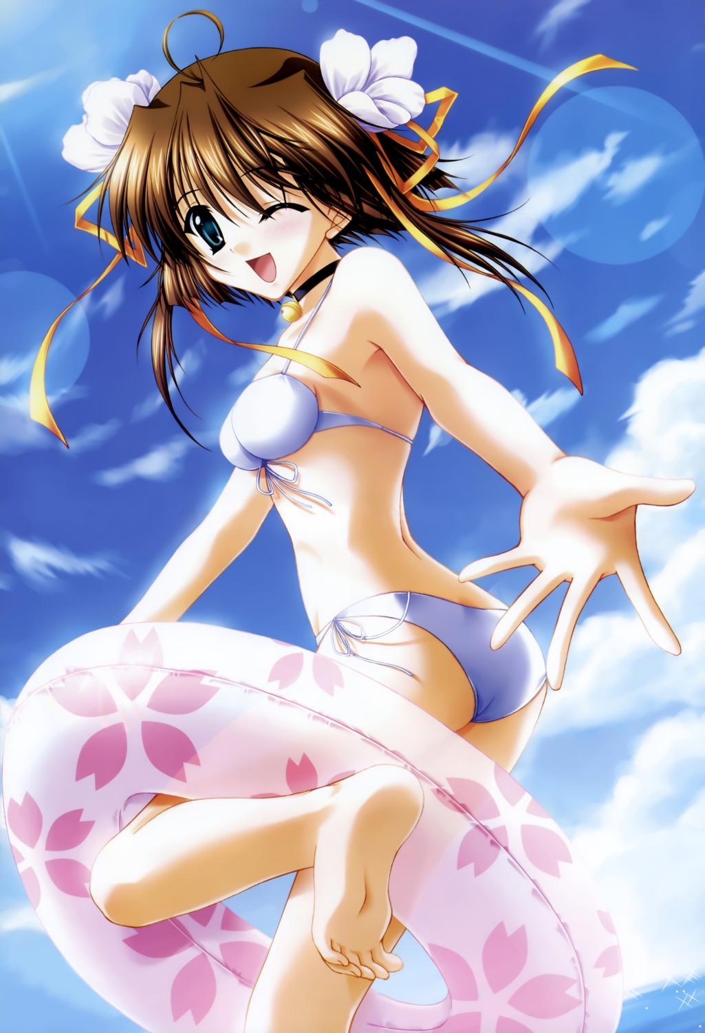 asakura_nemu, bikini, da_capo, da_capo_(series), feet, swimsuits, tanihara_natsuki