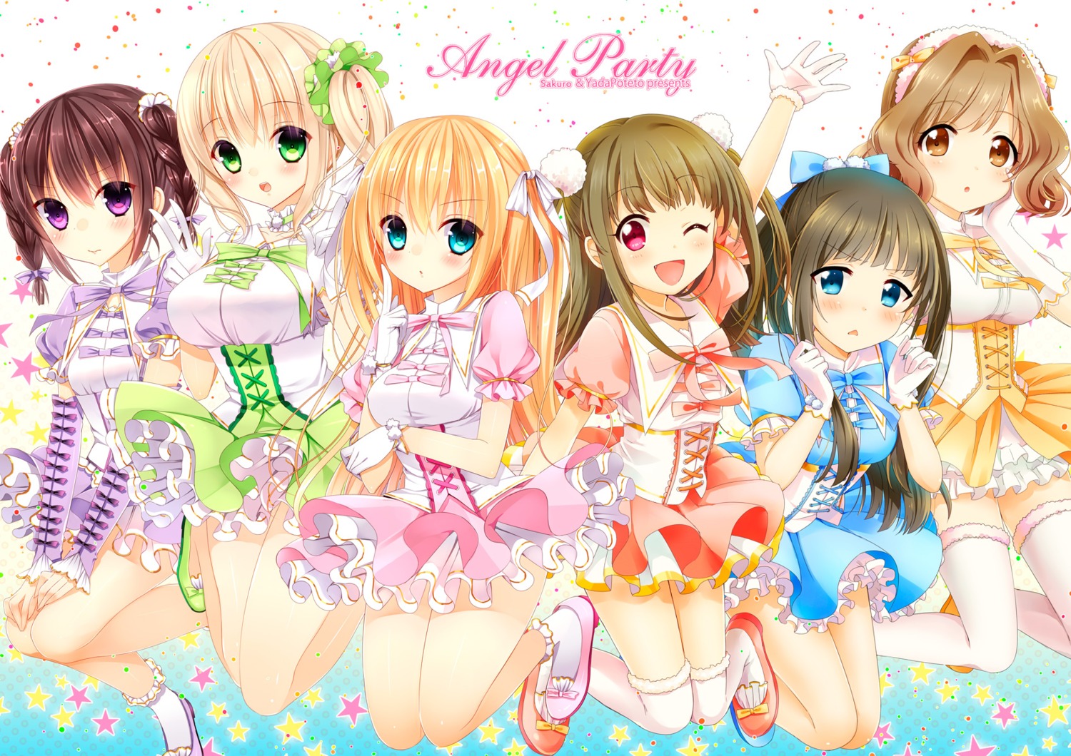 dress, sakuro, thighhighs, yada_potato