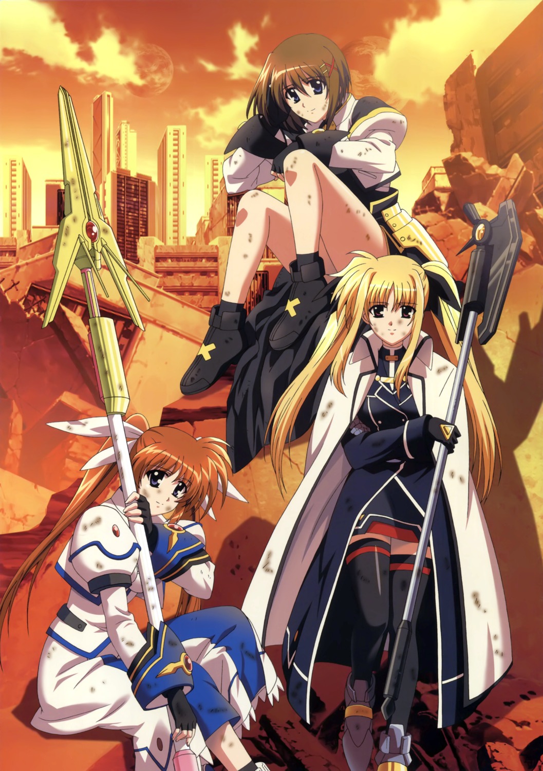 enomoto_hiroaki, fate_testarossa, komori_atsushi, mahou_shoujo_lyrical_nanoha, mahou_shoujo_lyrical_nanoha_strikers, takamachi_nanoha, yagami_hayate