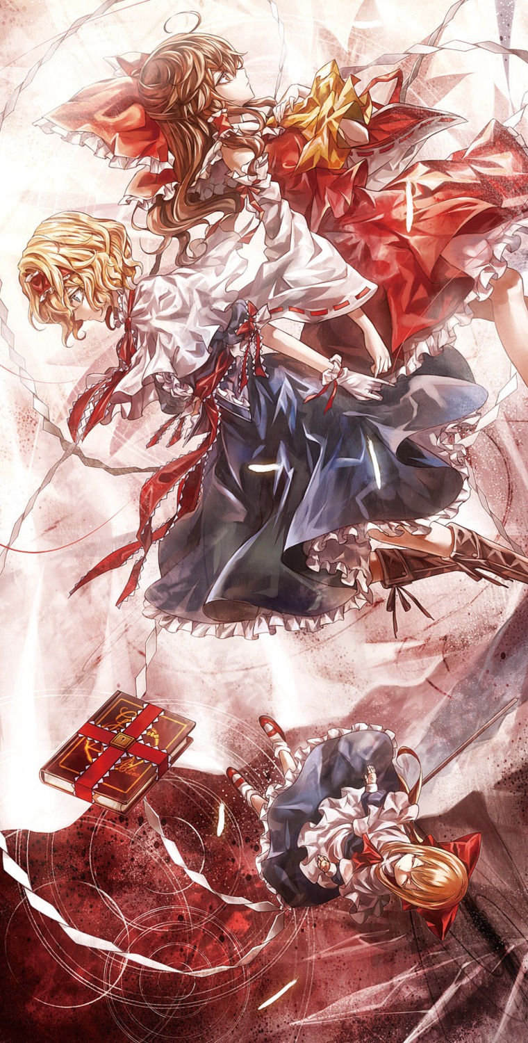 alice_margatroid, hakurei_reimu, kozou, shanghai_doll, touhou