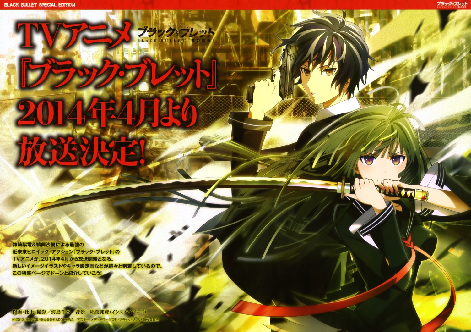 black_bullet, gun, satomi_rentarou, seifuku, sword, tendou_kisara