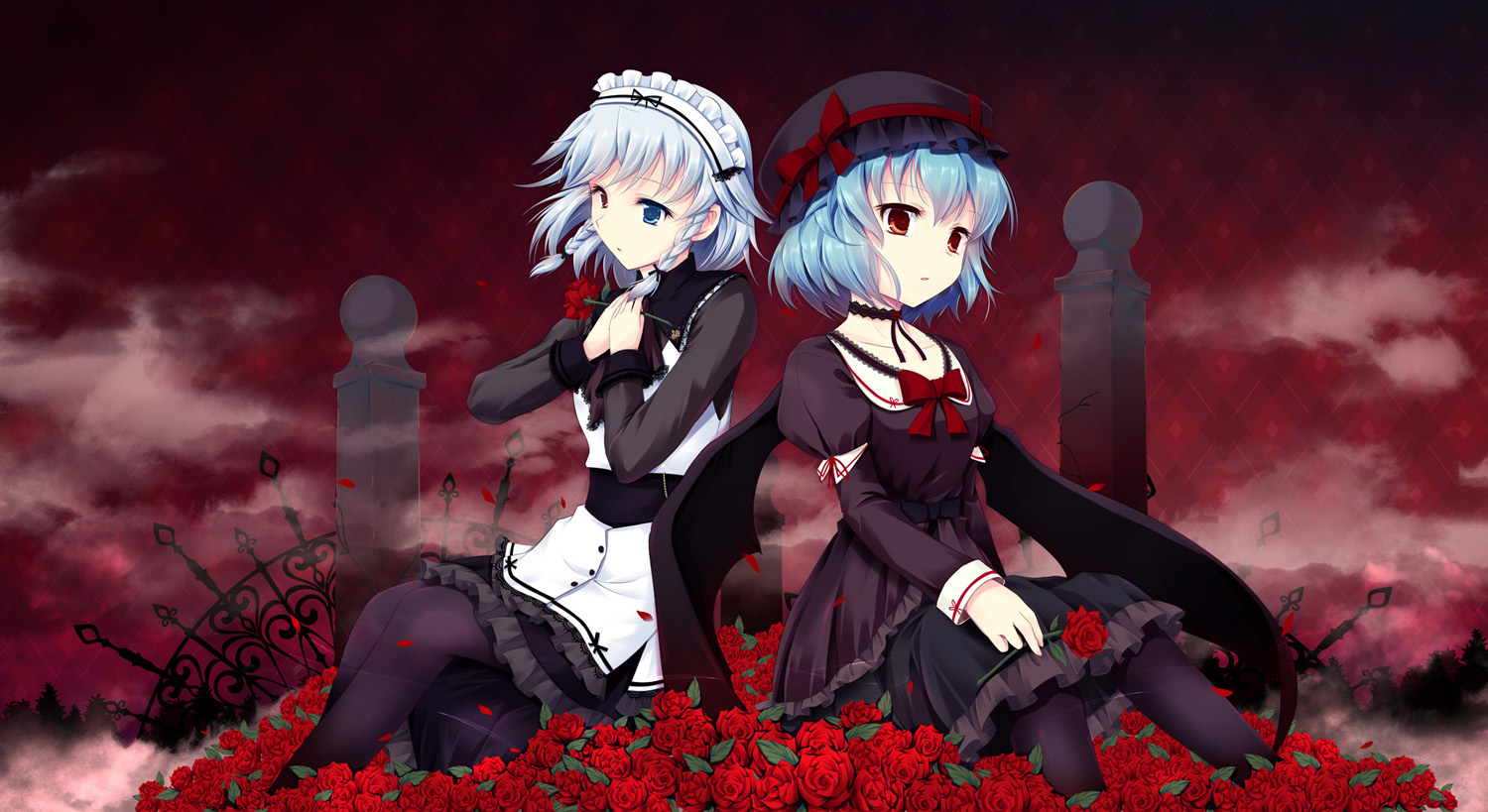 cetera, heterochromia, izayoi_sakuya, remilia_scarlet, touhou