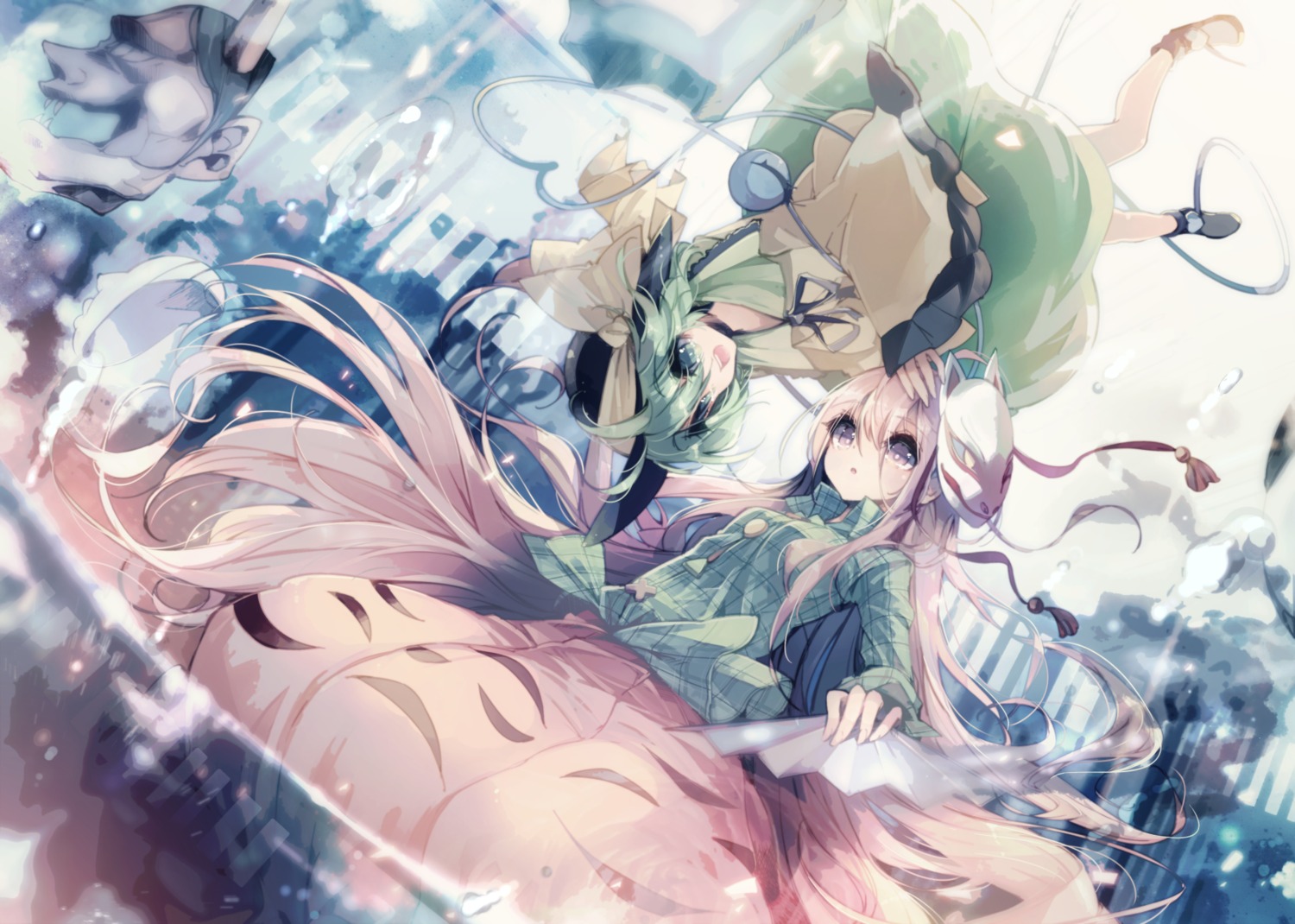 hata_no_kokoro, komeiji_koishi, teco, touhou
