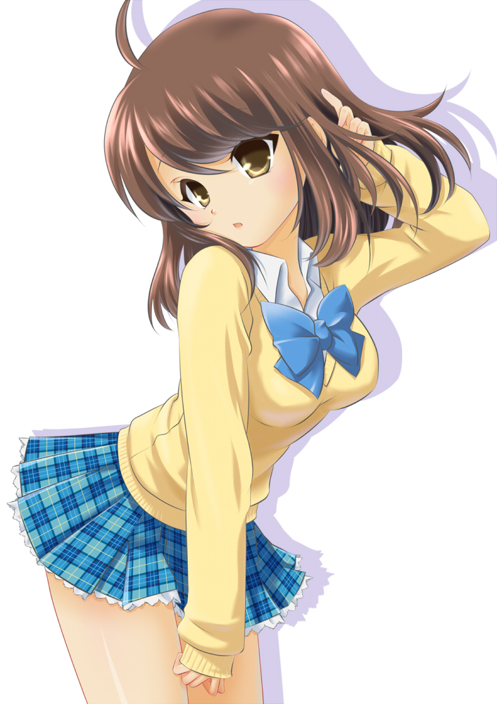 girlfriend_(kari), kazuki_(ranmic), seifuku, shiina_kokomi