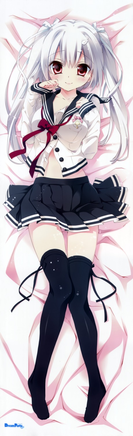 dakimakura, dreamparty, fixed, kamiya_maneki, seifuku, thighhighs