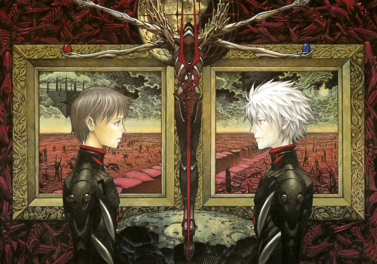 bodysuit, ikari_shinji, maeda_mahiro, male, nagisa_kaworu, neon_genesis_evangelion