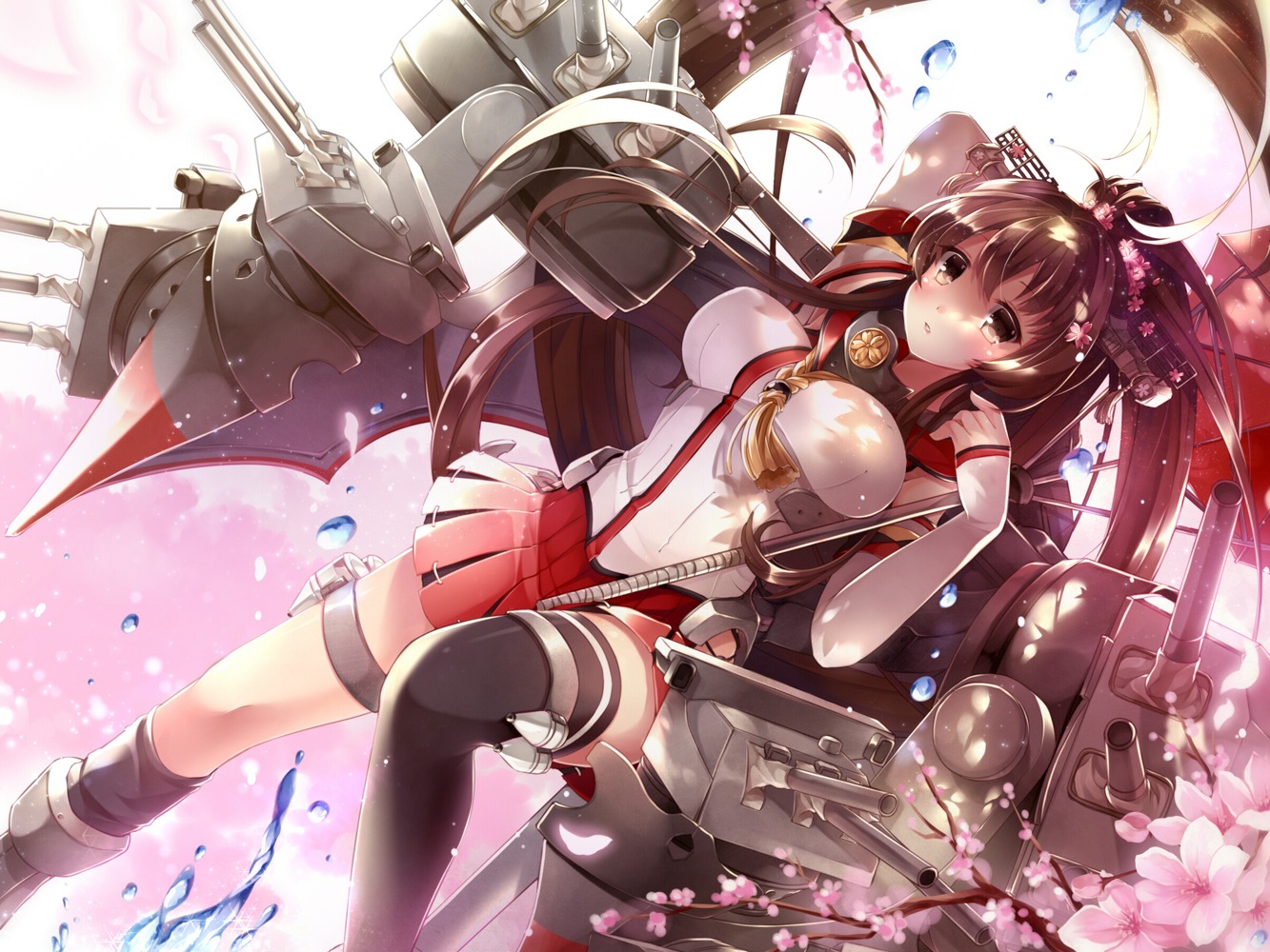 kantai_collection, ninjinshiru, thighhighs, yamato_(kancolle)